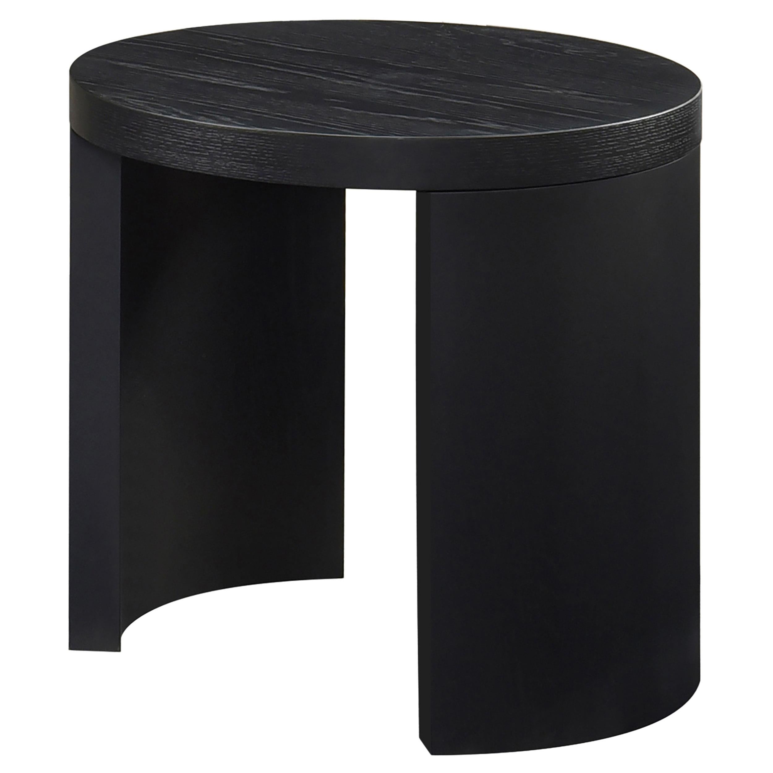  Coaster Furniture Sweeney 722827 24-inch Round Wood Occasional End Table - Black IMAGE 4