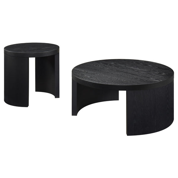 Coaster Furniture Sweeney 722828-S2 2-piece Coffee and End Occasional Table Set - Black