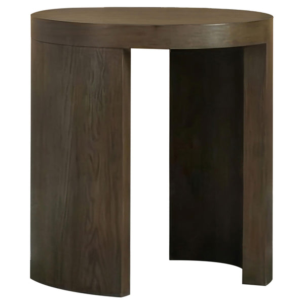 Coaster Furniture Sweeney 722837 24-inch Round Wood Occasional End Table - Dark Walnut