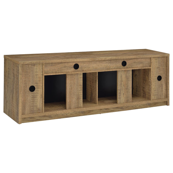 Coaster Furniture Eddy 722843 79-inch 2-door TV Stand Fireplace Media Console - Mango