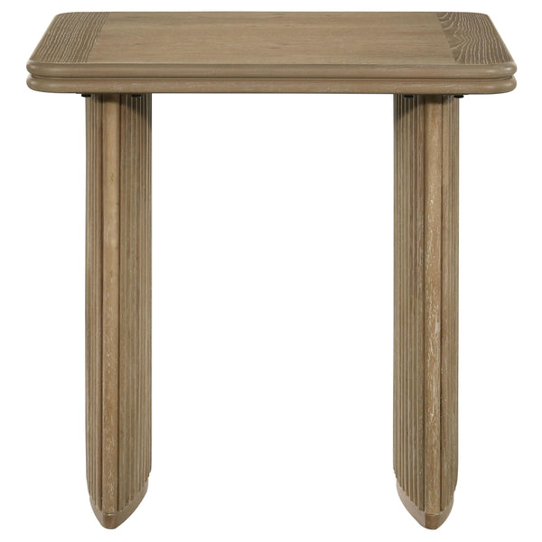 Coaster Furniture Adina 722857 Square Wood End Table - Distressed Light Brown
