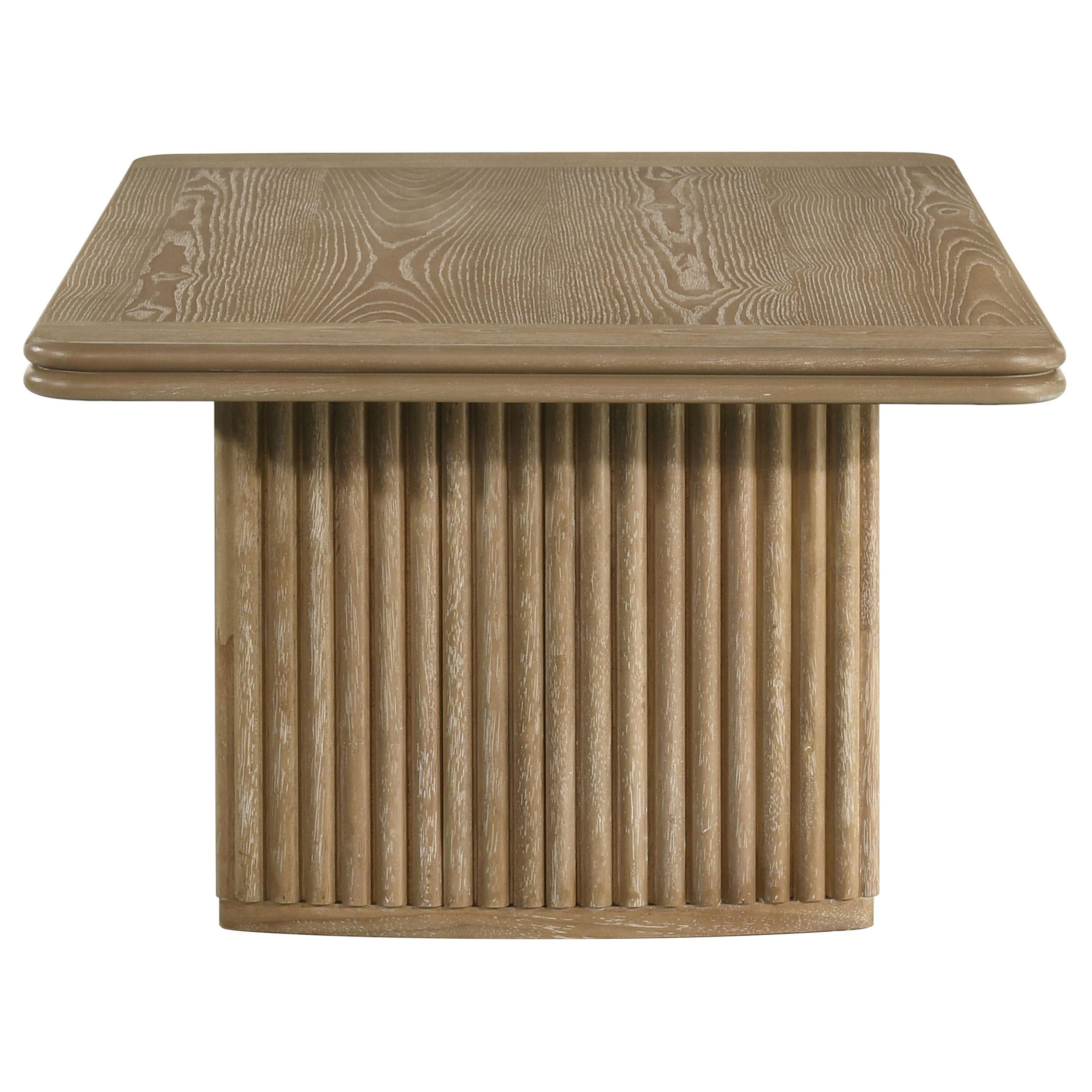  Coaster Furniture Adina 722858-S3 3-piece Wood Coffee Table Set - Distressed Light Brown IMAGE 4