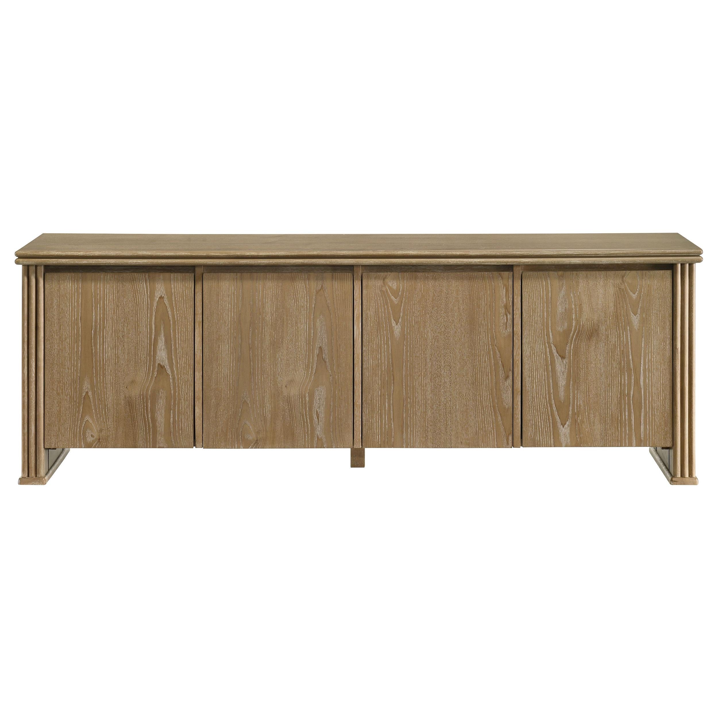  Coaster Furniture Adina 722933 70-inch TV Stand Media Console  - Distressed Light Brown IMAGE 5