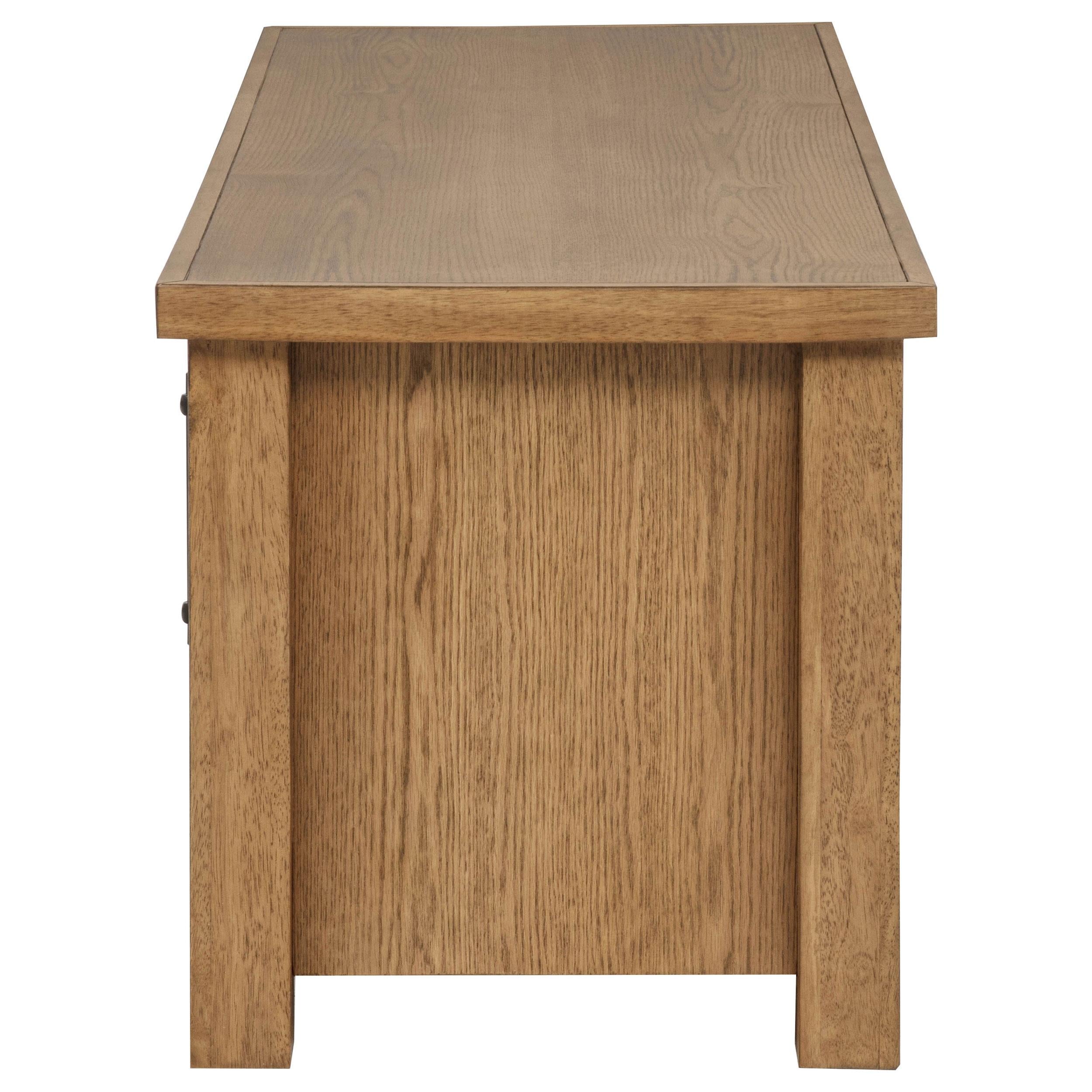  Coaster Furniture Beasley 723323 2-Door 71-Inch Wood TV Stand Media Console - Golden Oak IMAGE 9