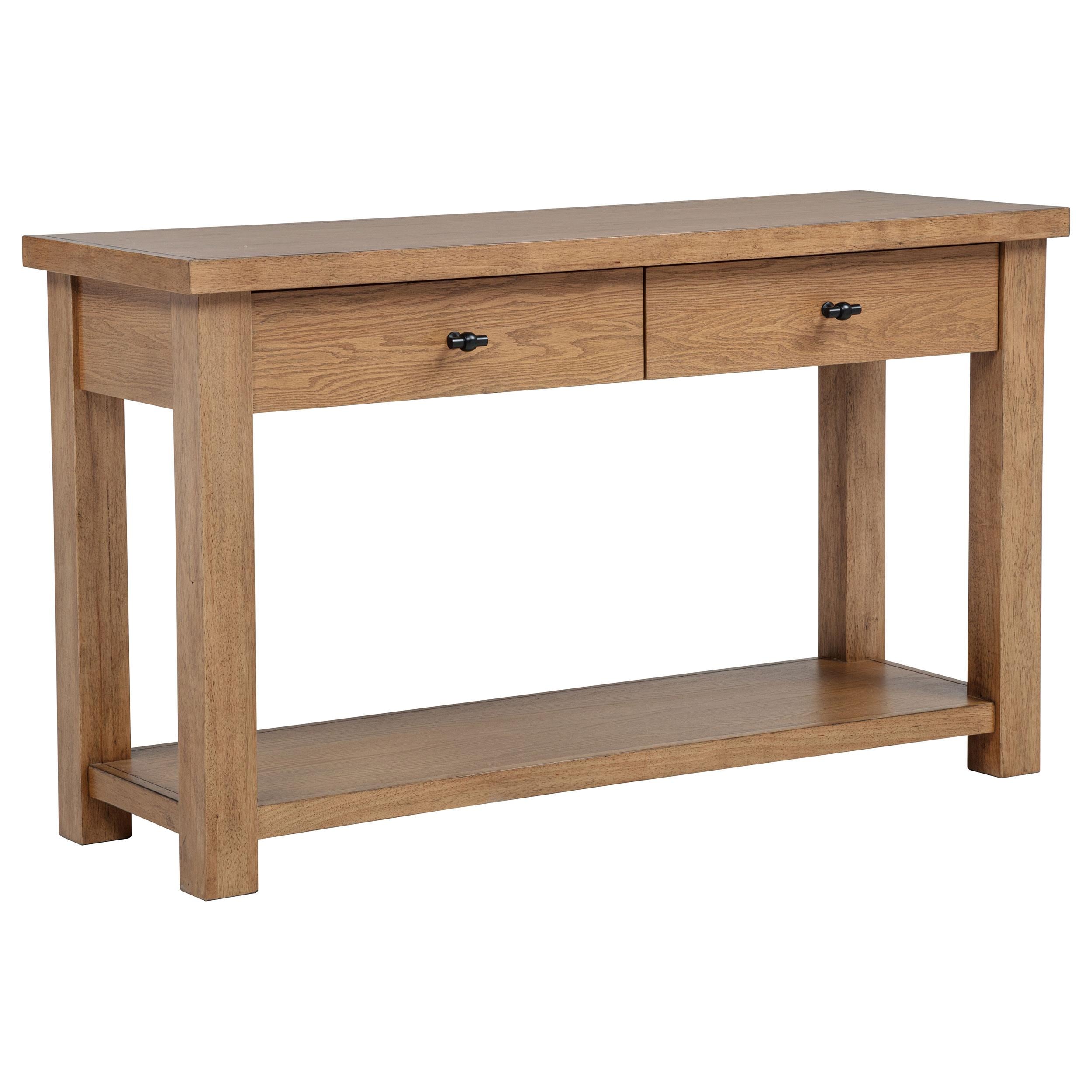  Coaster Furniture Beasley 723329 2-Drawer Wood Console Table - Golden Oak IMAGE 10
