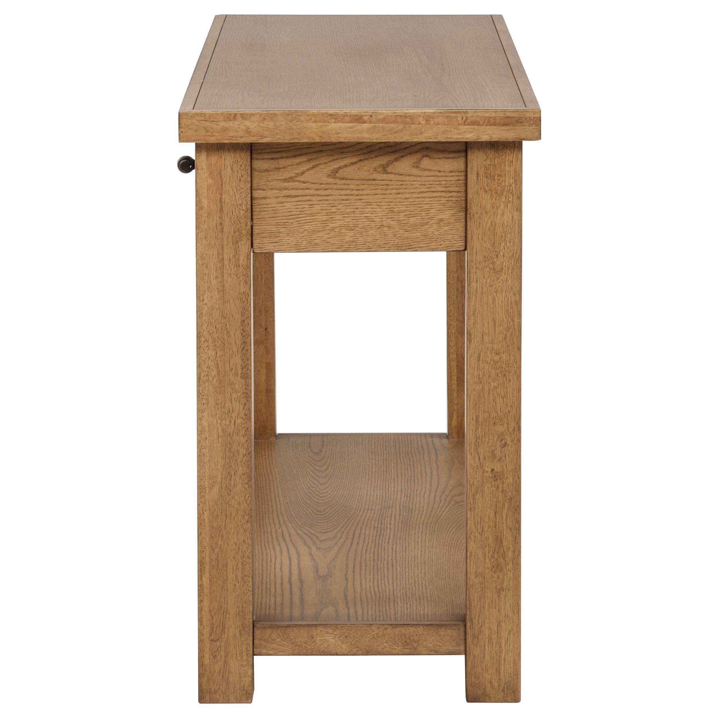  Coaster Furniture Beasley 723329 2-Drawer Wood Console Table - Golden Oak IMAGE 3