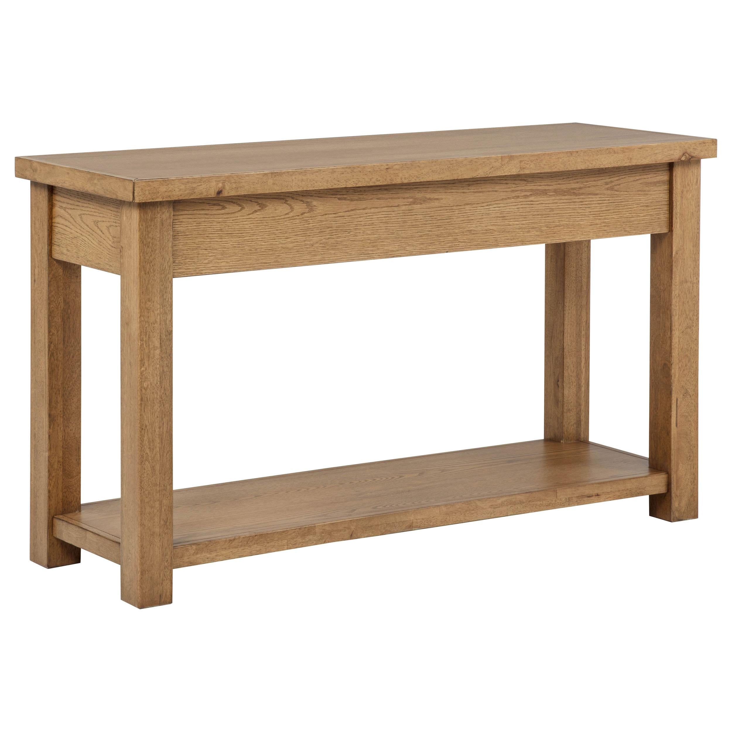  Coaster Furniture Beasley 723329 2-Drawer Wood Console Table - Golden Oak IMAGE 5