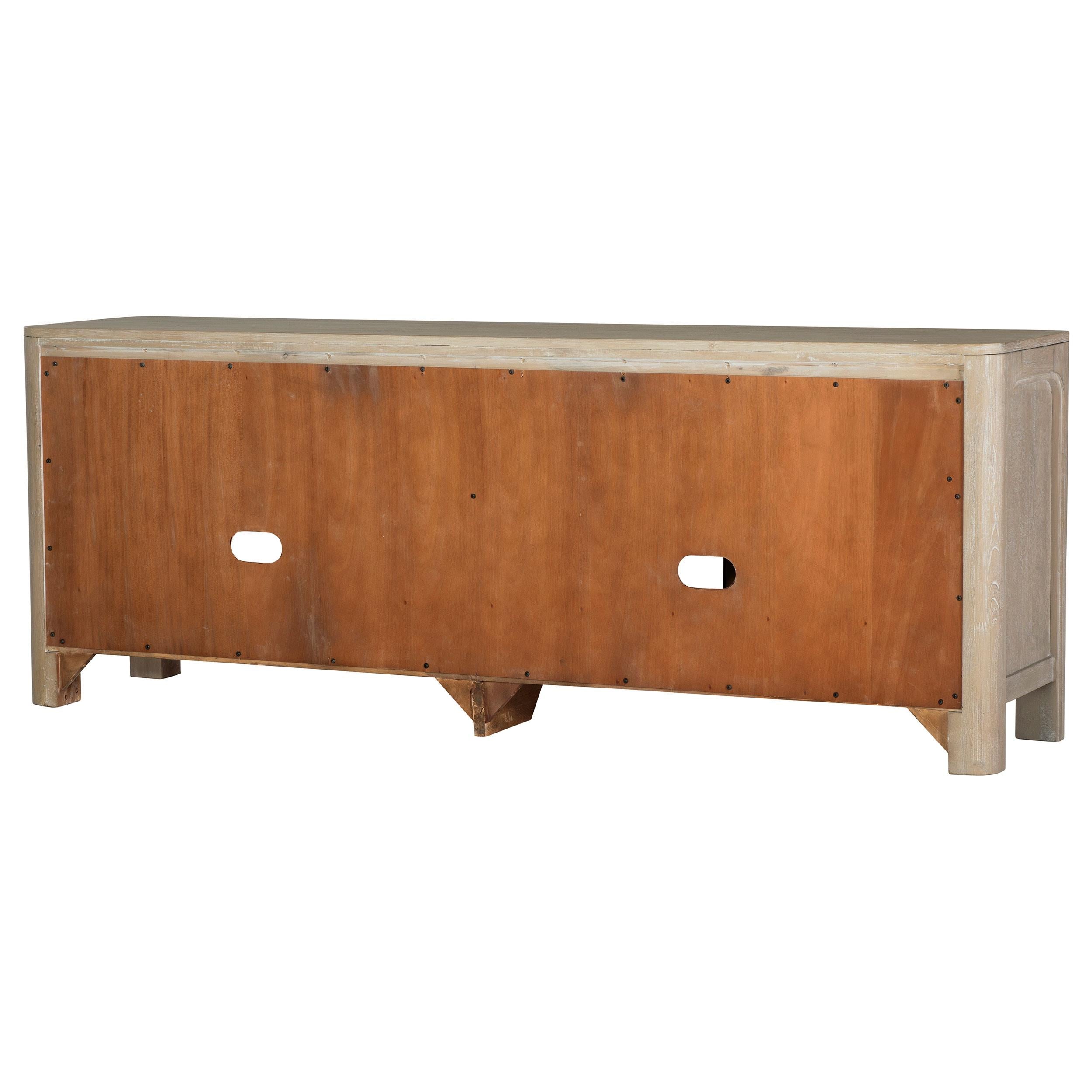  Coaster Furniture Solano 723483 71-inch 2-door TV Stand Media Console - Weathered Mango IMAGE 4