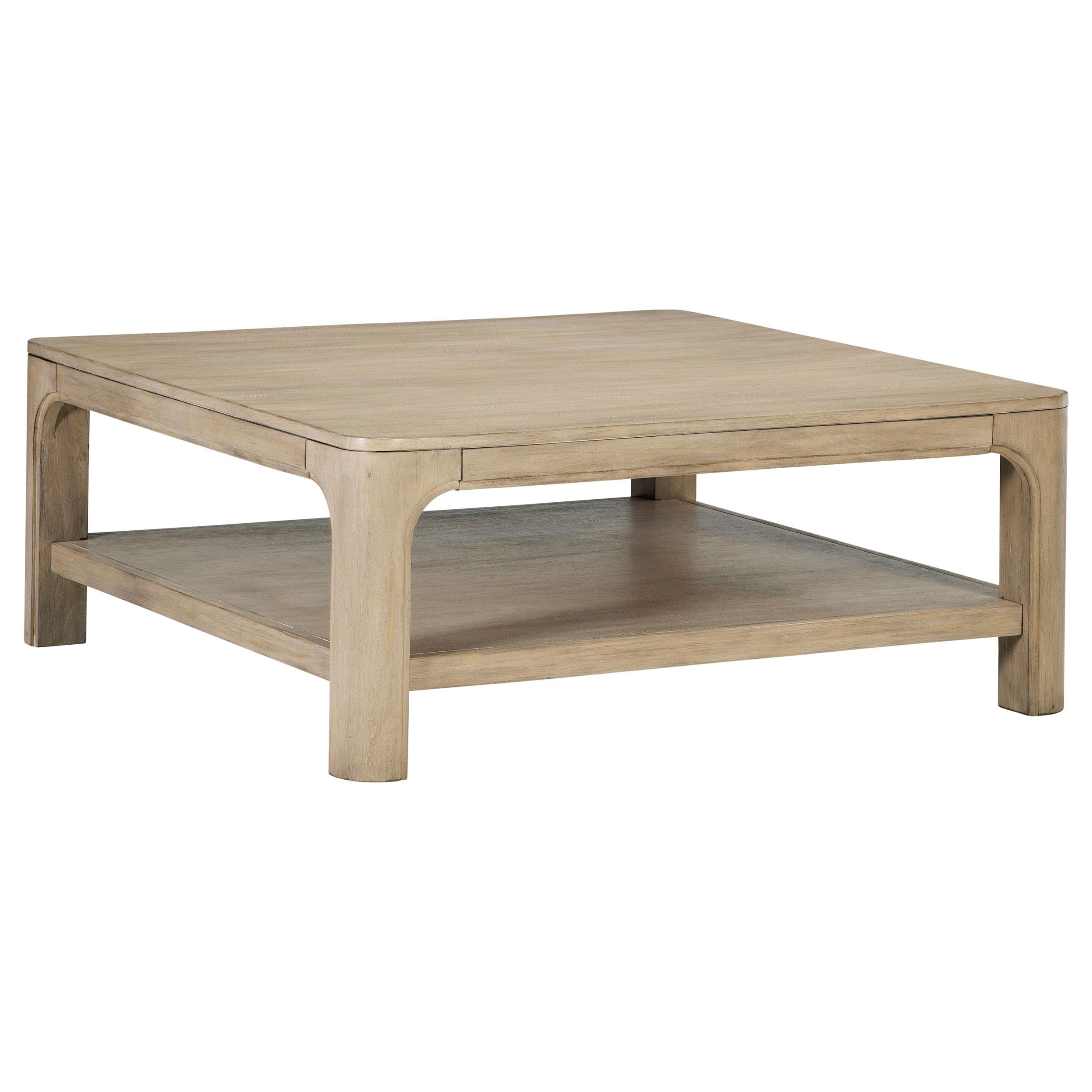  Coaster Furniture Solano 723488 Square Wood Coffee Table - Weathered Mango IMAGE 2