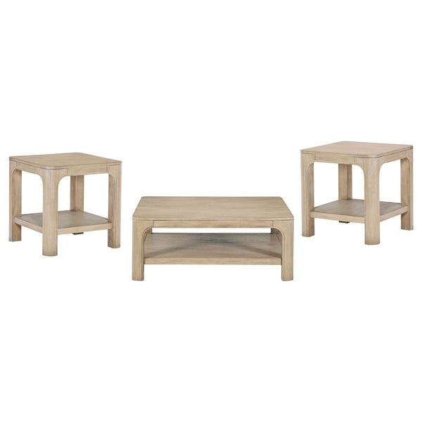 Coaster Furniture Solano 723488-S3 3-piece Square Coffee Table Set - Weathered Mango