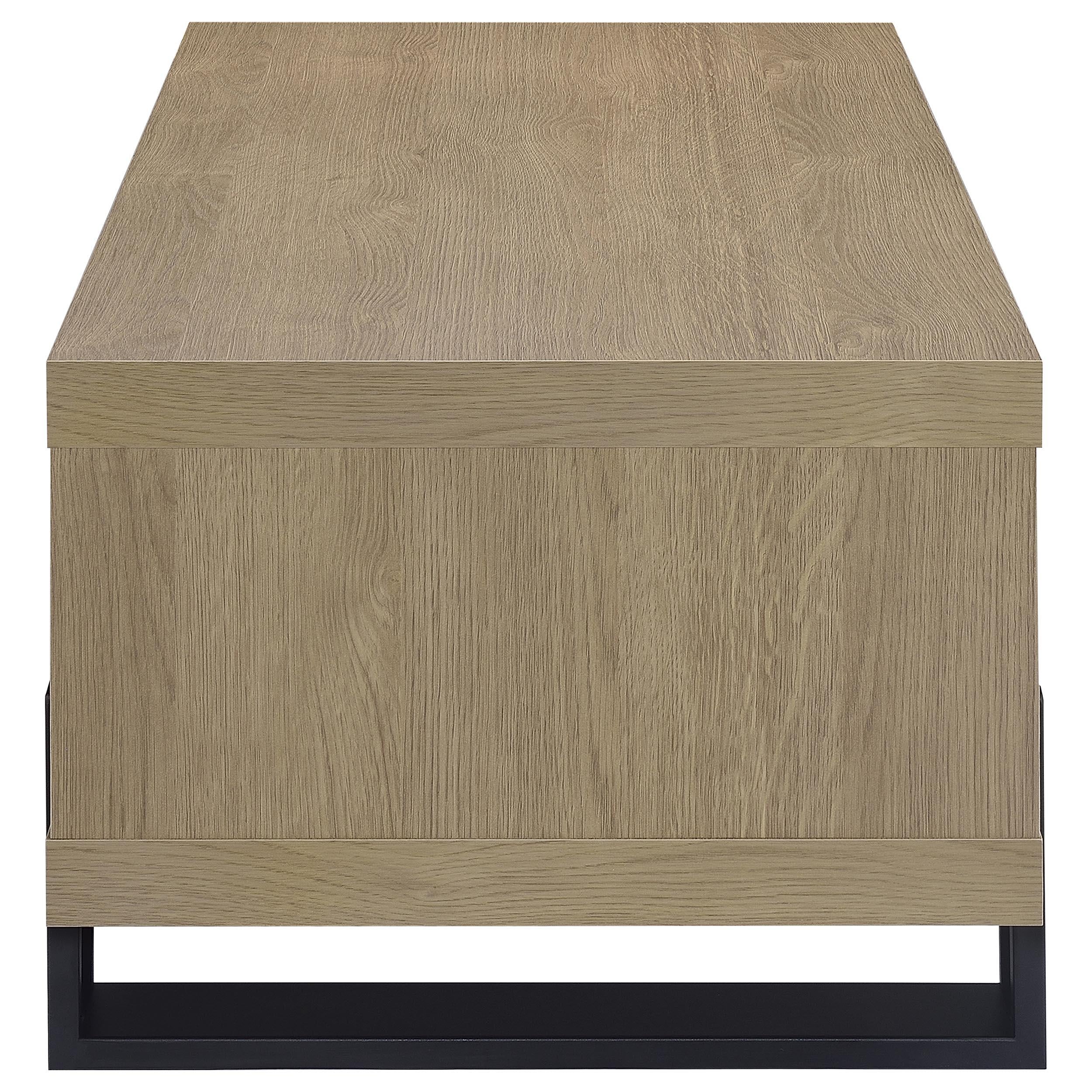  Coaster Furniture Dinard 723688 Engineered Wood Coffee Table - Latte IMAGE 3