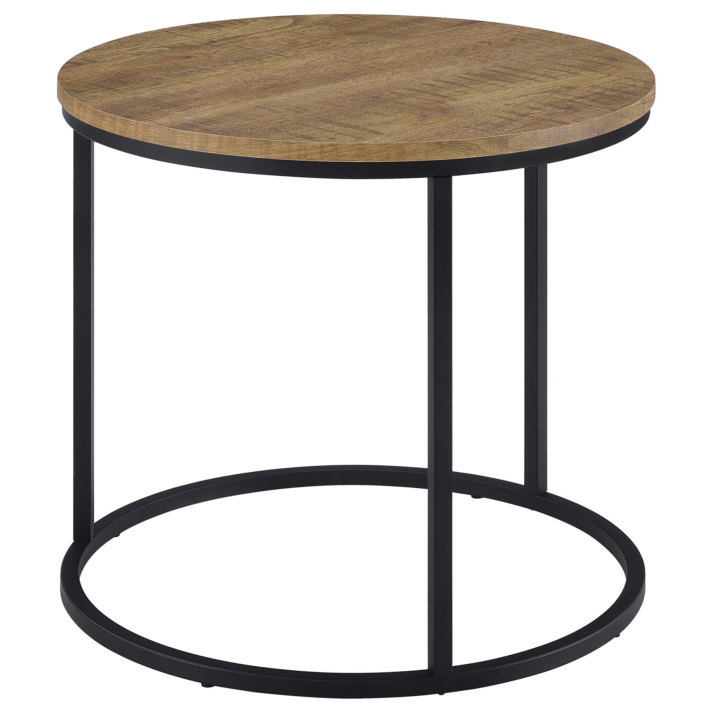  Coaster Furniture Lainey 736037 Round Occasional End Table - Mango IMAGE 1