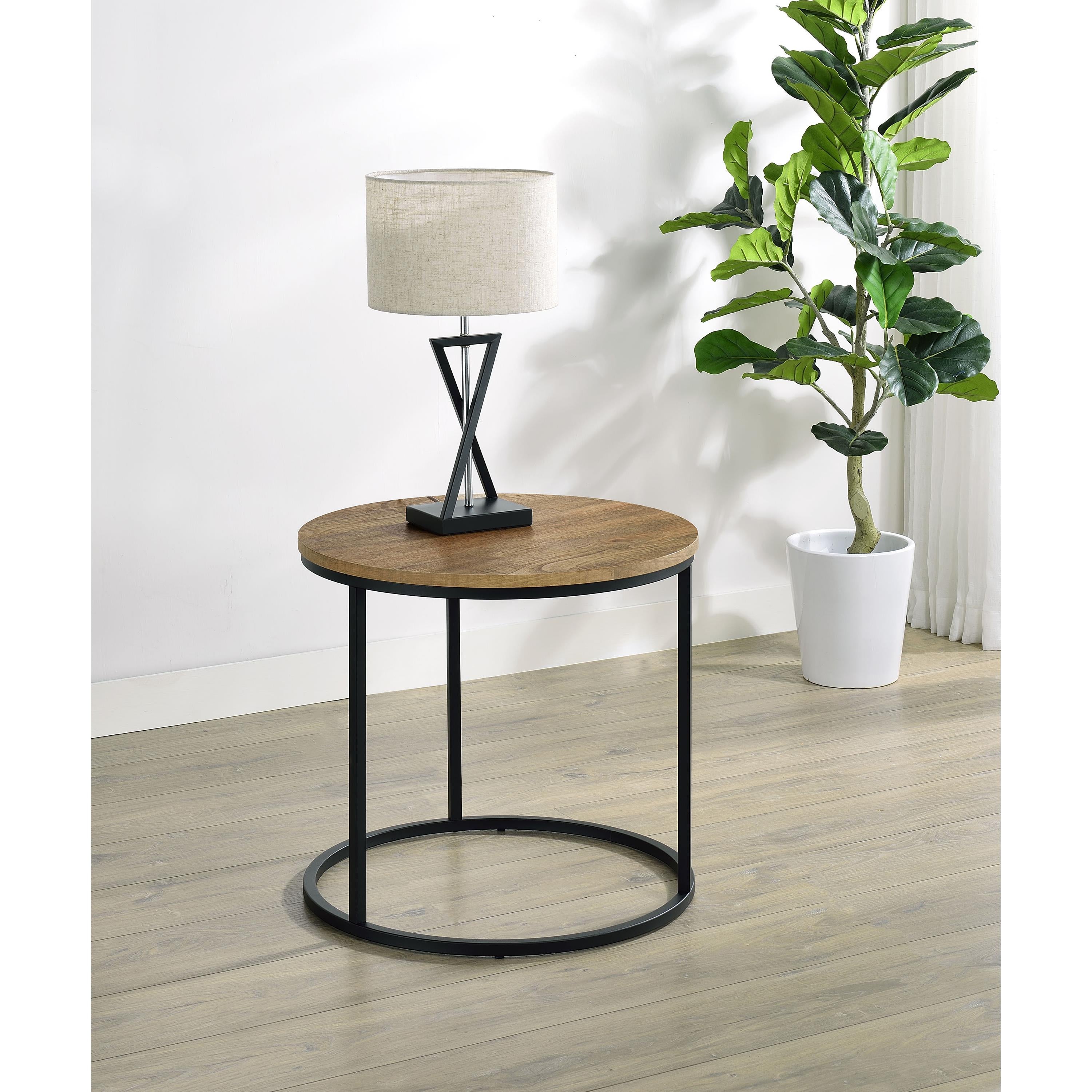  Coaster Furniture Lainey 736037 Round Occasional End Table - Mango IMAGE 8
