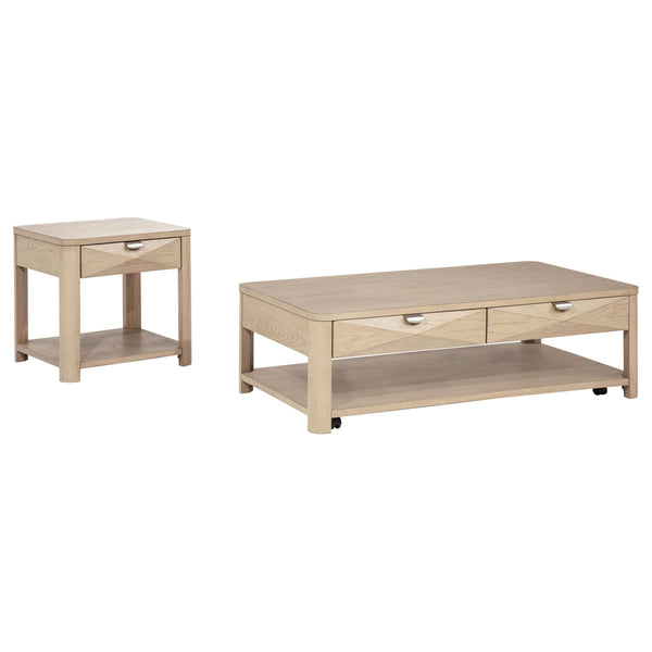 Coaster Furniture Marcelo 736058-S2 2-piece Coffee Table Set with Storage - Light Elm