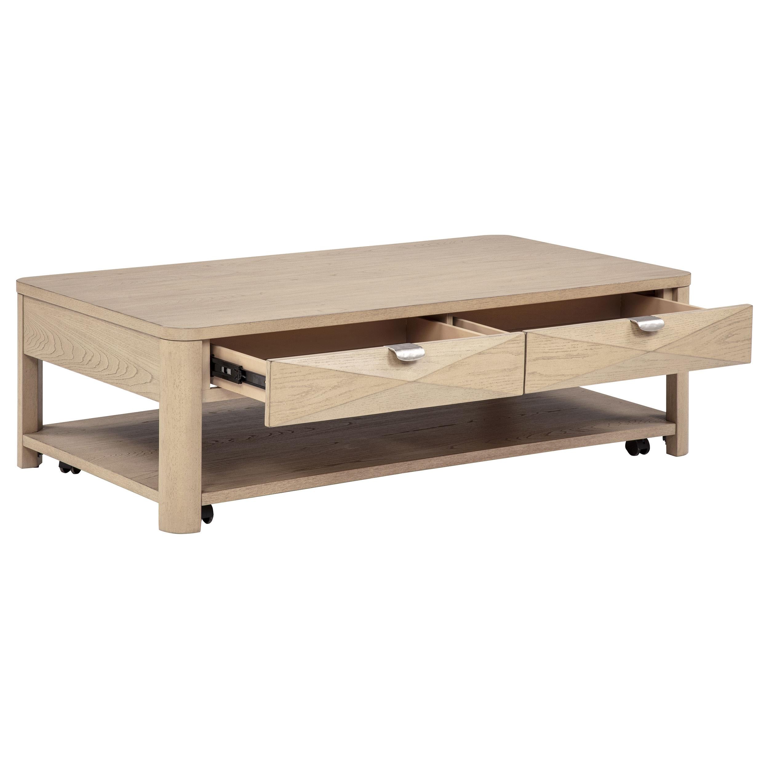  Coaster Furniture Marcelo 736058-S2 2-piece Coffee Table Set with Storage - Light Elm IMAGE 8