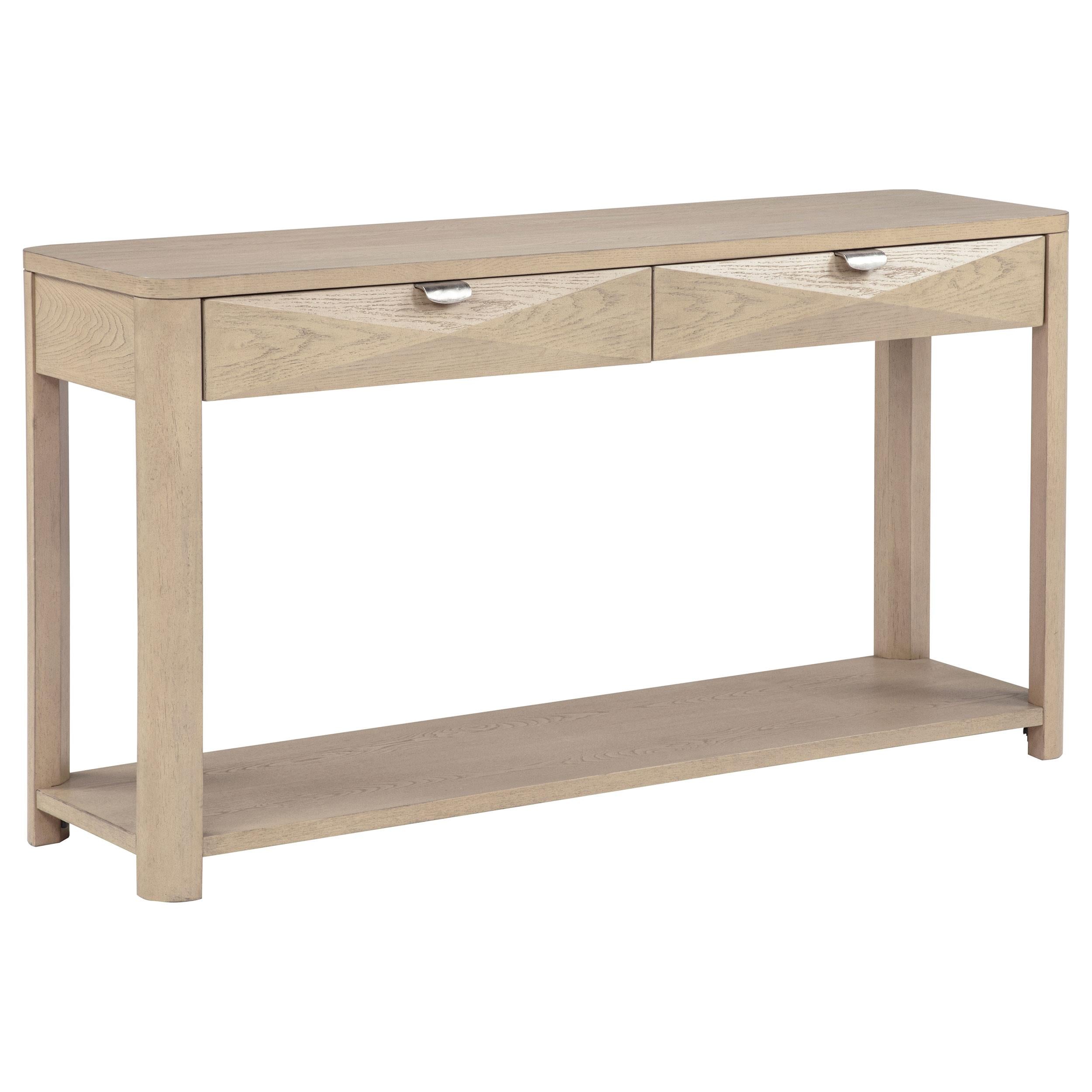  Coaster Furniture Marcelo 736059 Sofa Console Table with 2 Drawers and Shelf - Light Elm IMAGE 1