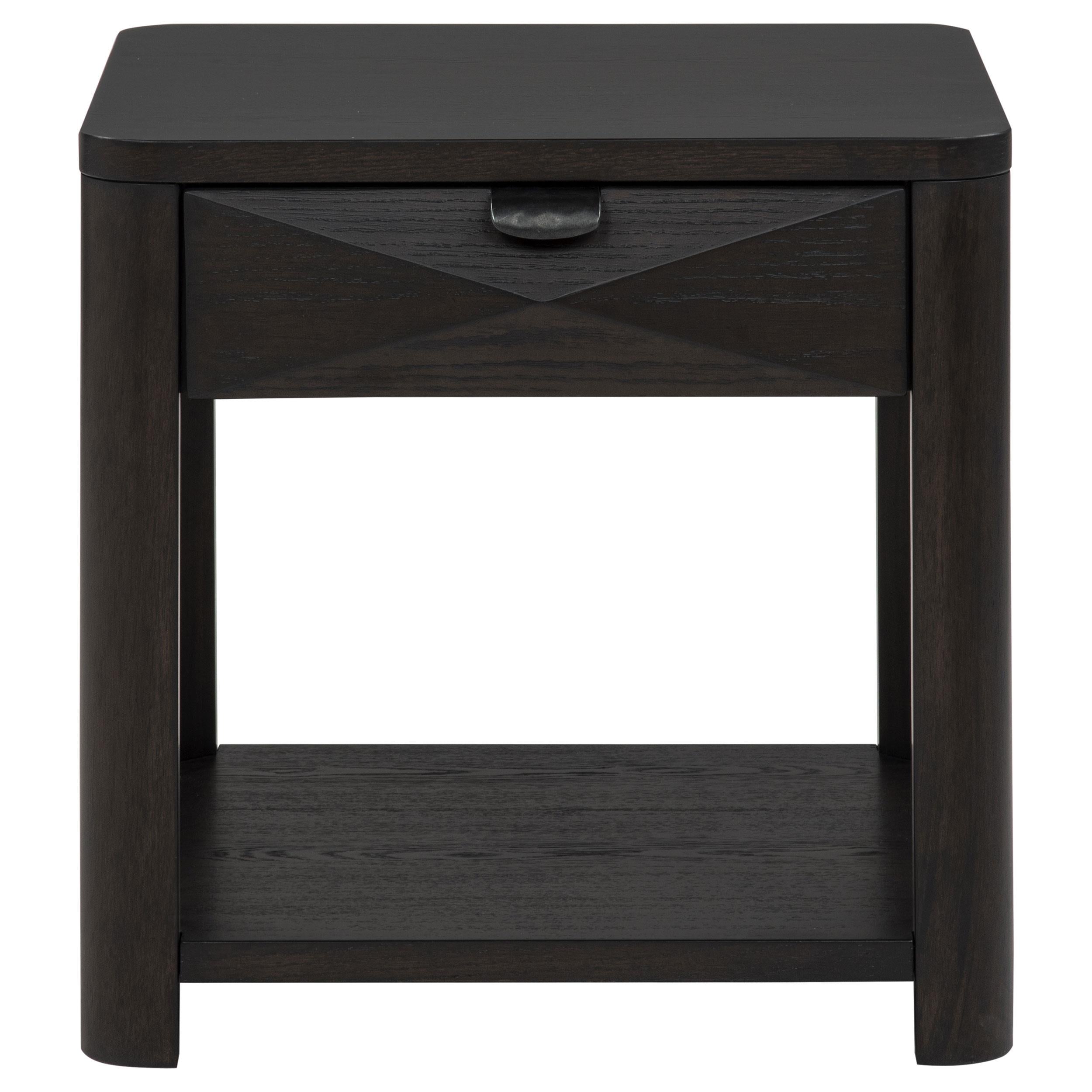  Coaster Furniture Marcelo 736067 Wood End Table with Drawer and Shelf - Coffee IMAGE 10