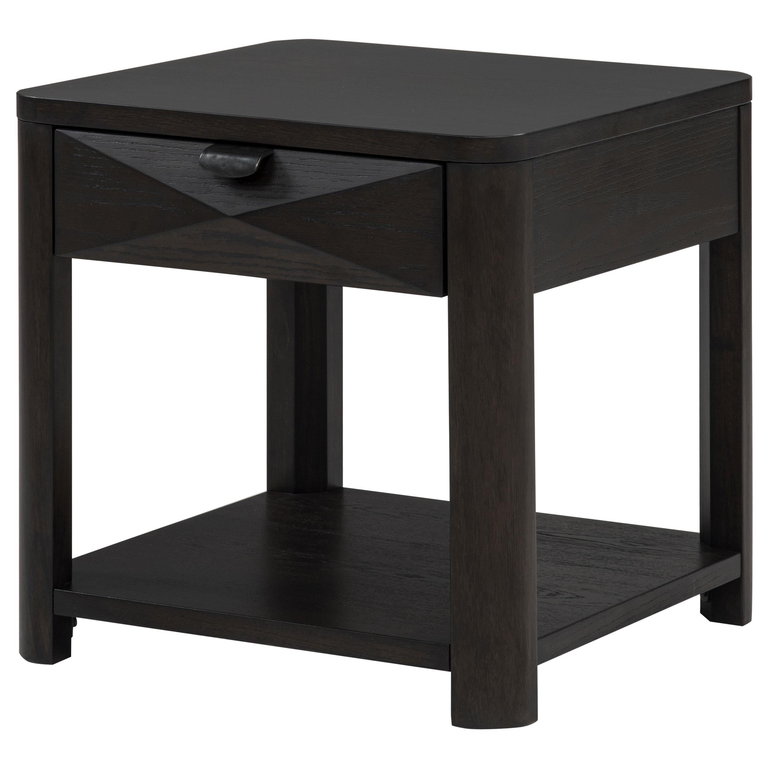 Coaster Furniture Marcelo 736067 Wood End Table with Drawer and Shelf - Coffee IMAGE 15