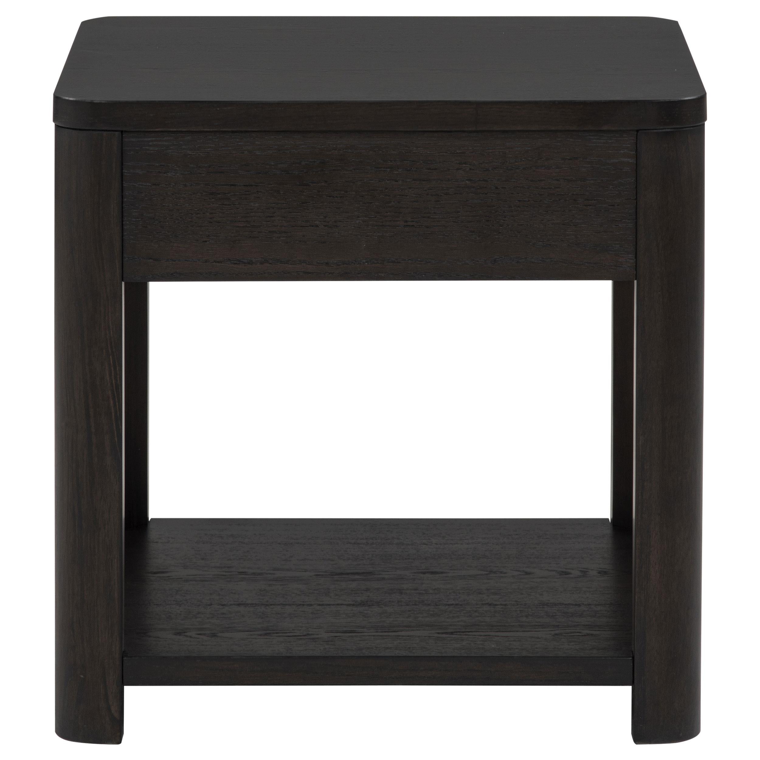  Coaster Furniture Marcelo 736067 Wood End Table with Drawer and Shelf - Coffee IMAGE 8