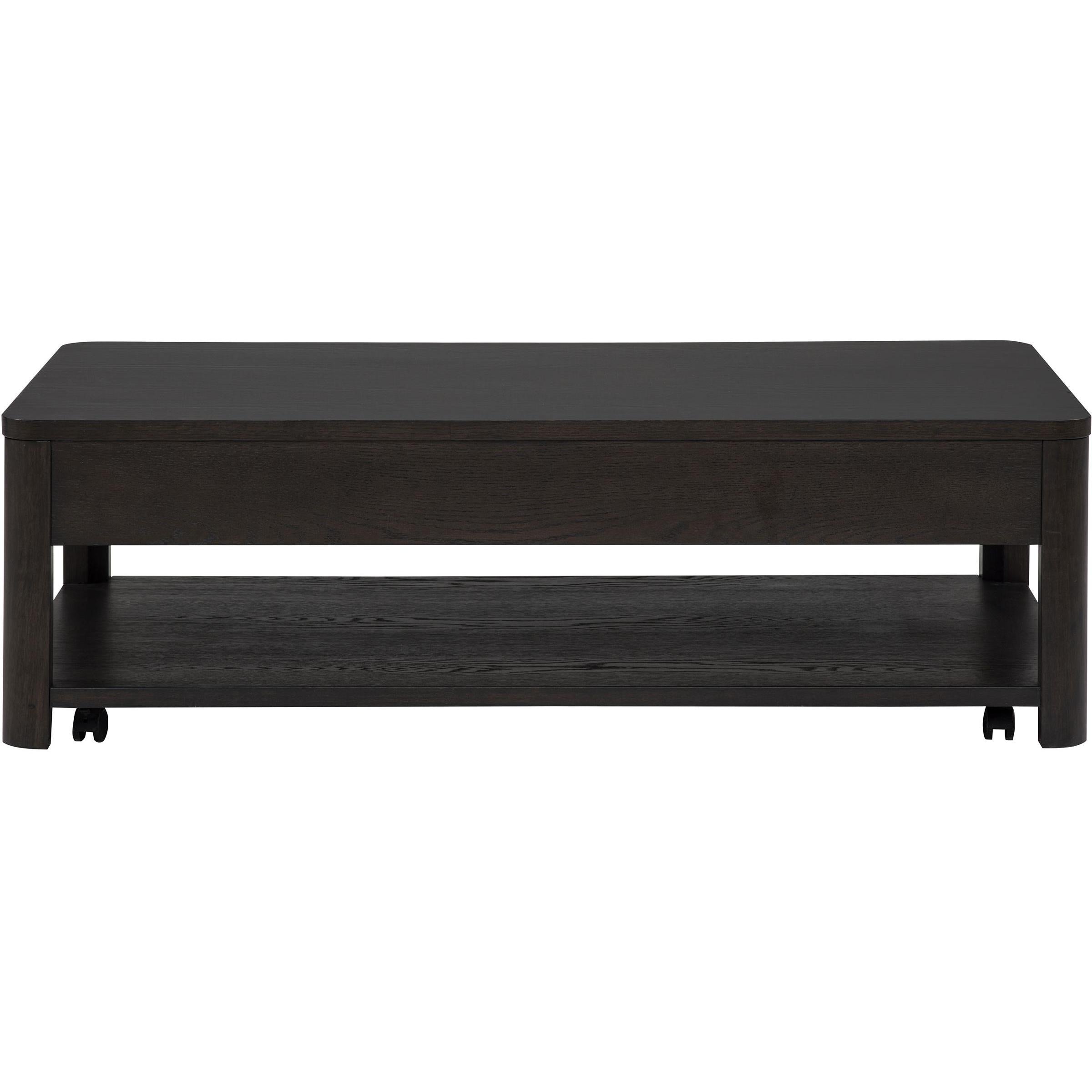  Coaster Furniture Marcelo 736068 Wood Coffee Table with 2 Drawers and Shelf - Coffee IMAGE 8