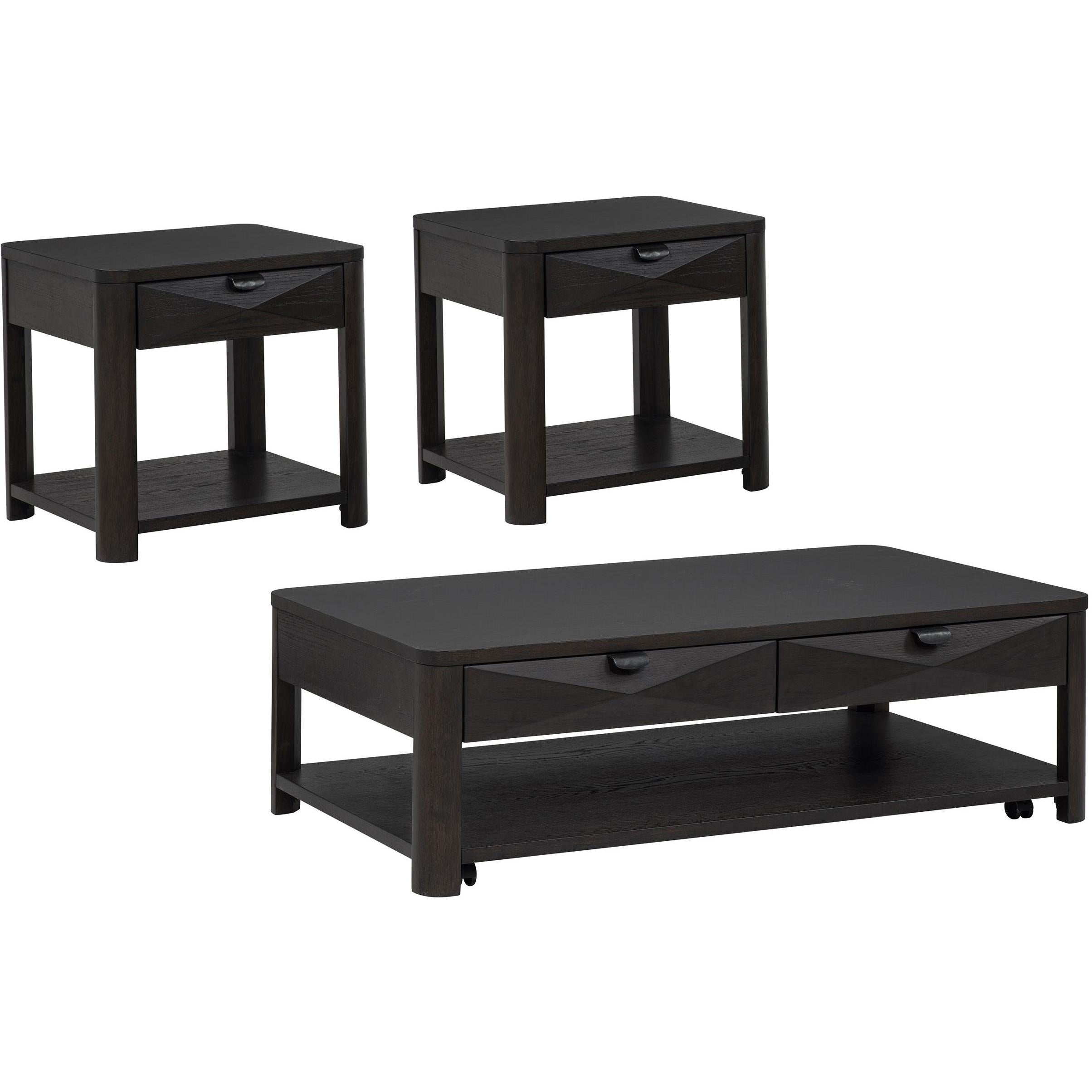  Coaster Furniture Marcelo 736068-S3 3-piece Coffee Table Set with Storage - Coffee IMAGE 1
