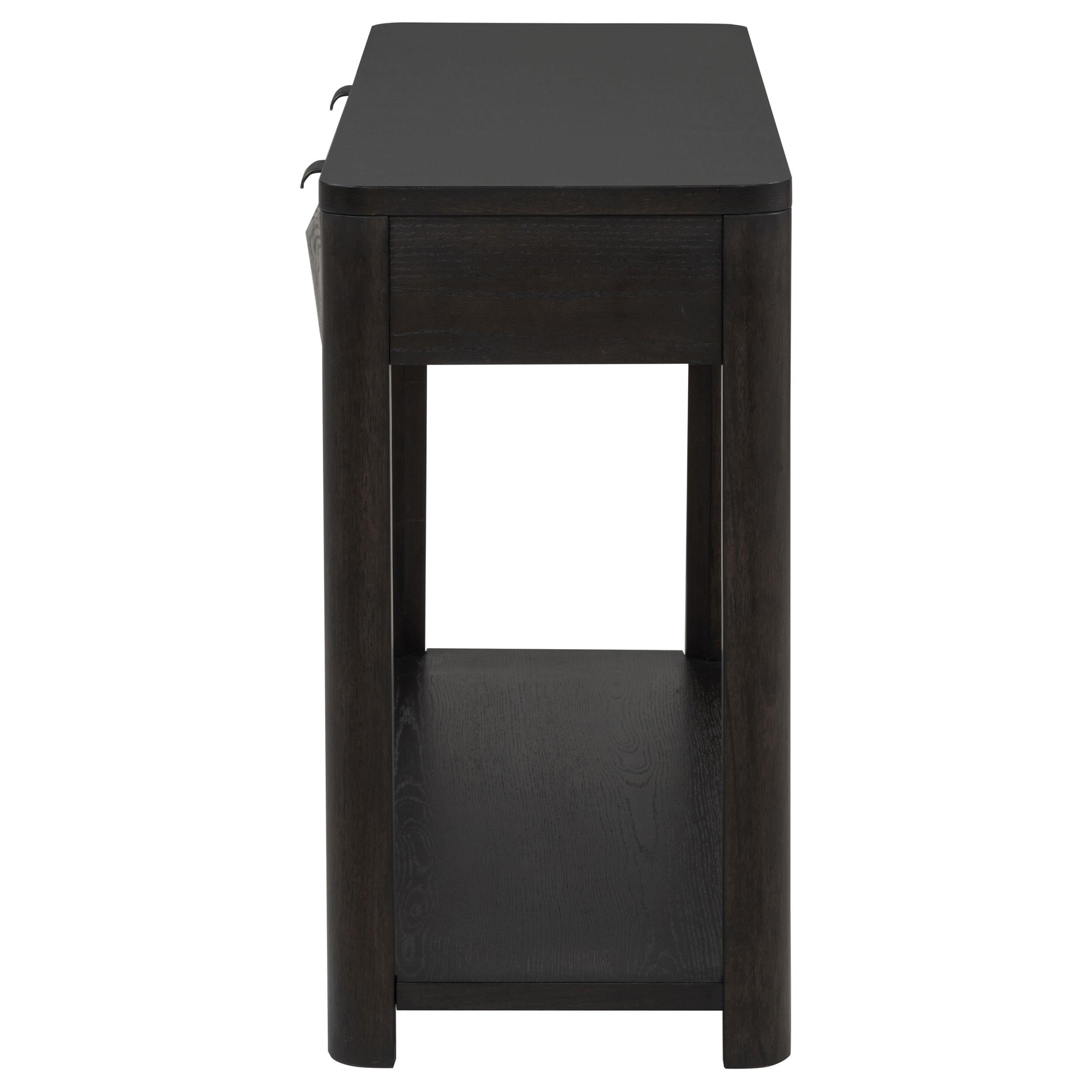  Coaster Furniture Marcelo 736069 Sofa Console Table with 2 Drawers and Shelf - Coffee IMAGE 3