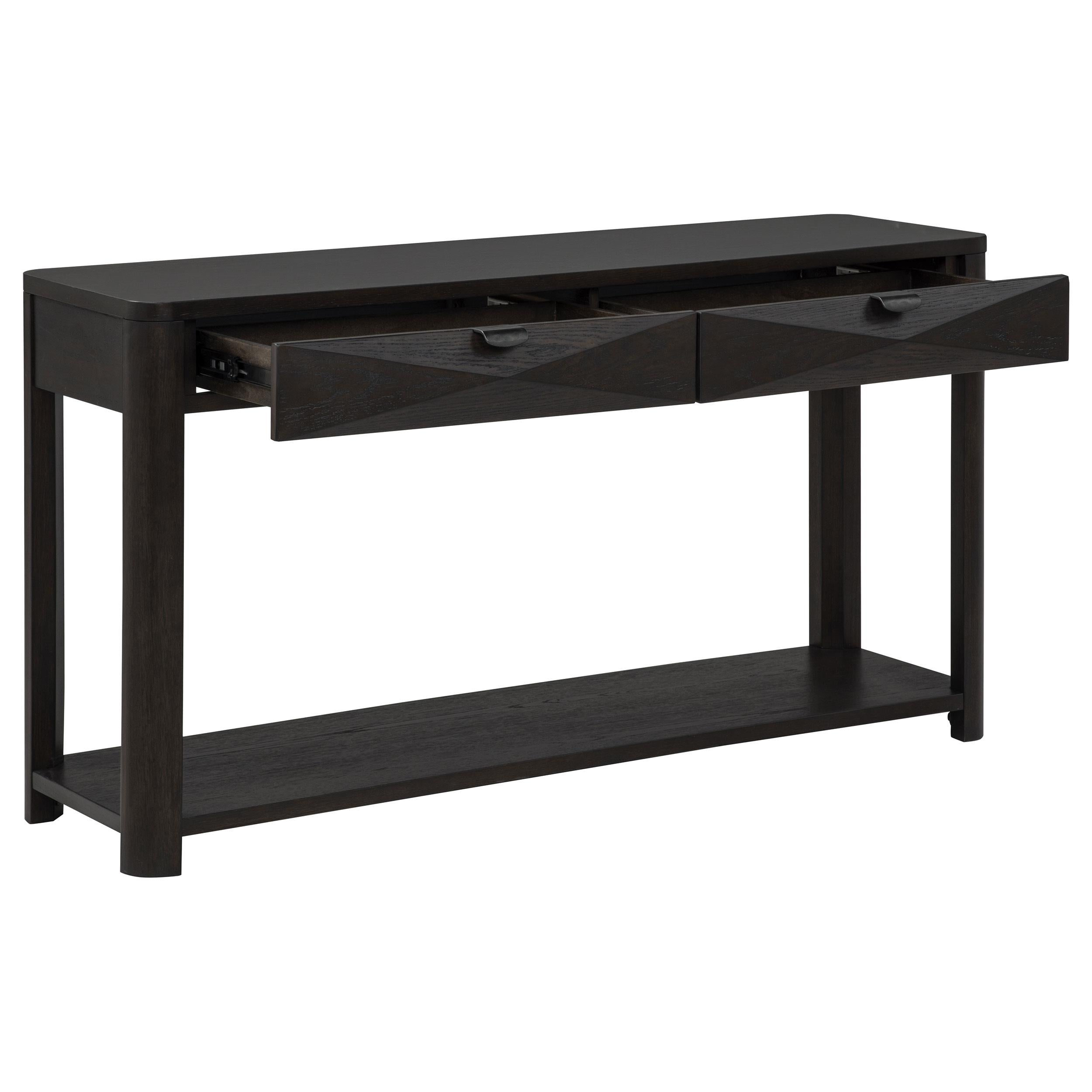  Coaster Furniture Marcelo 736069 Sofa Console Table with 2 Drawers and Shelf - Coffee IMAGE 7