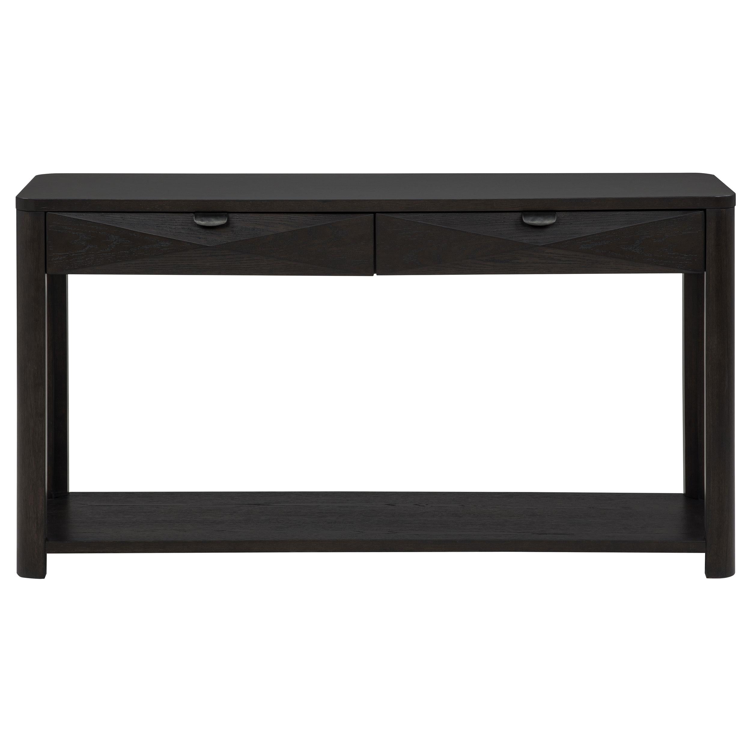  Coaster Furniture Marcelo 736069 Sofa Console Table with 2 Drawers and Shelf - Coffee IMAGE 9