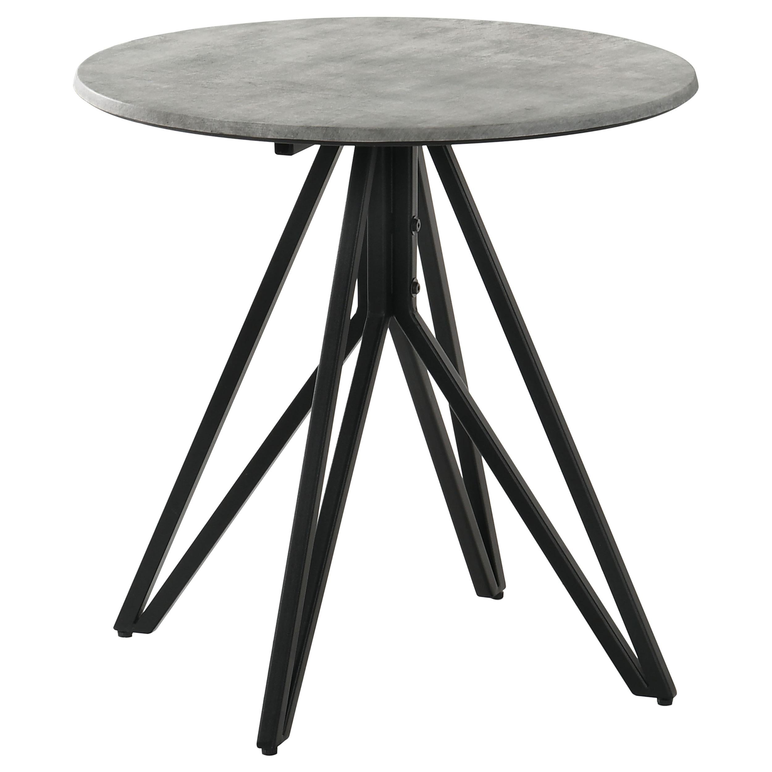  Coaster Furniture Hadi 736178-S2 2-piece Round SmartTop Coffee and End Table Set - Cement IMAGE 10