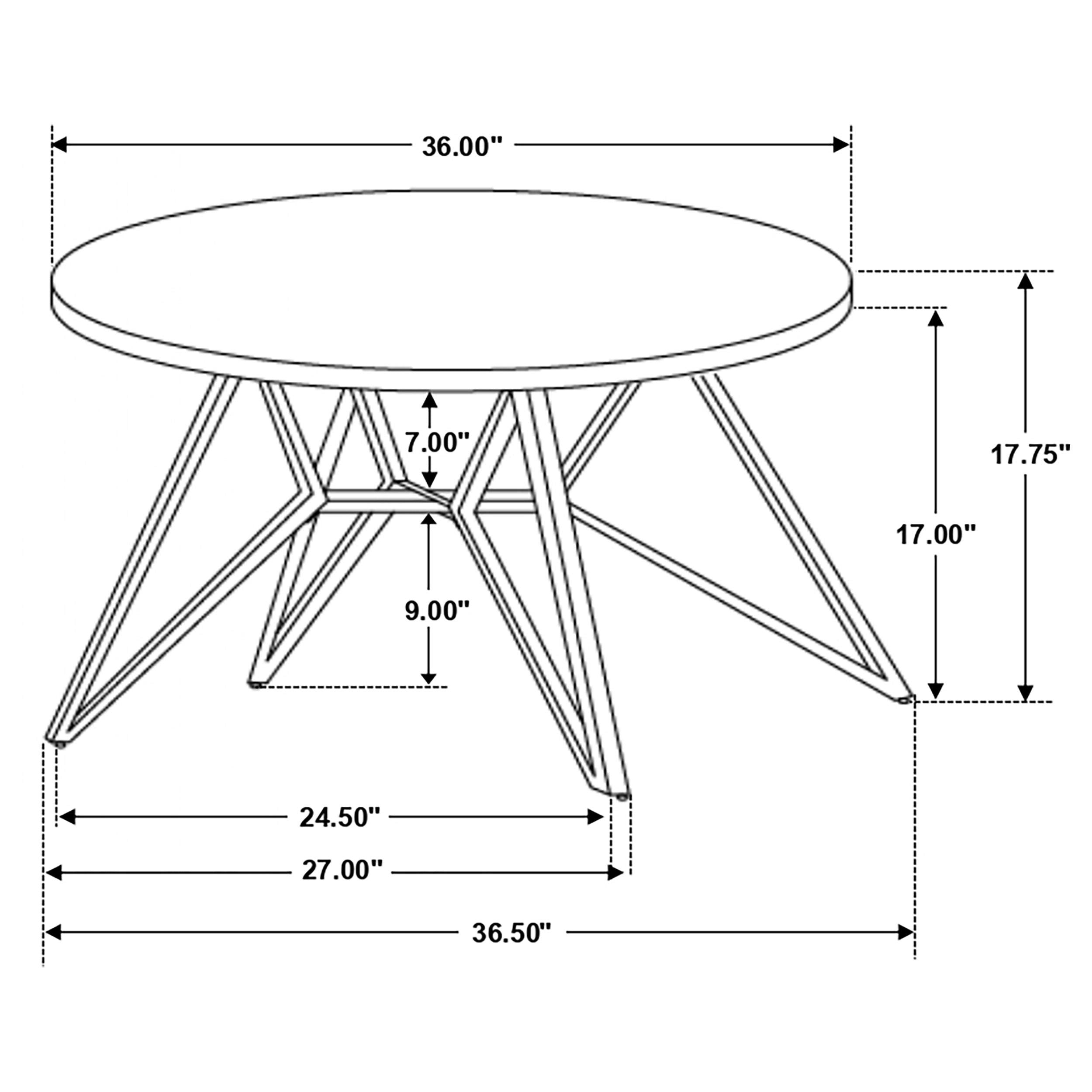  Coaster Furniture Hadi 736178-S3 3-piece Round SmartTop Coffee and End Table Set - Cement IMAGE 11