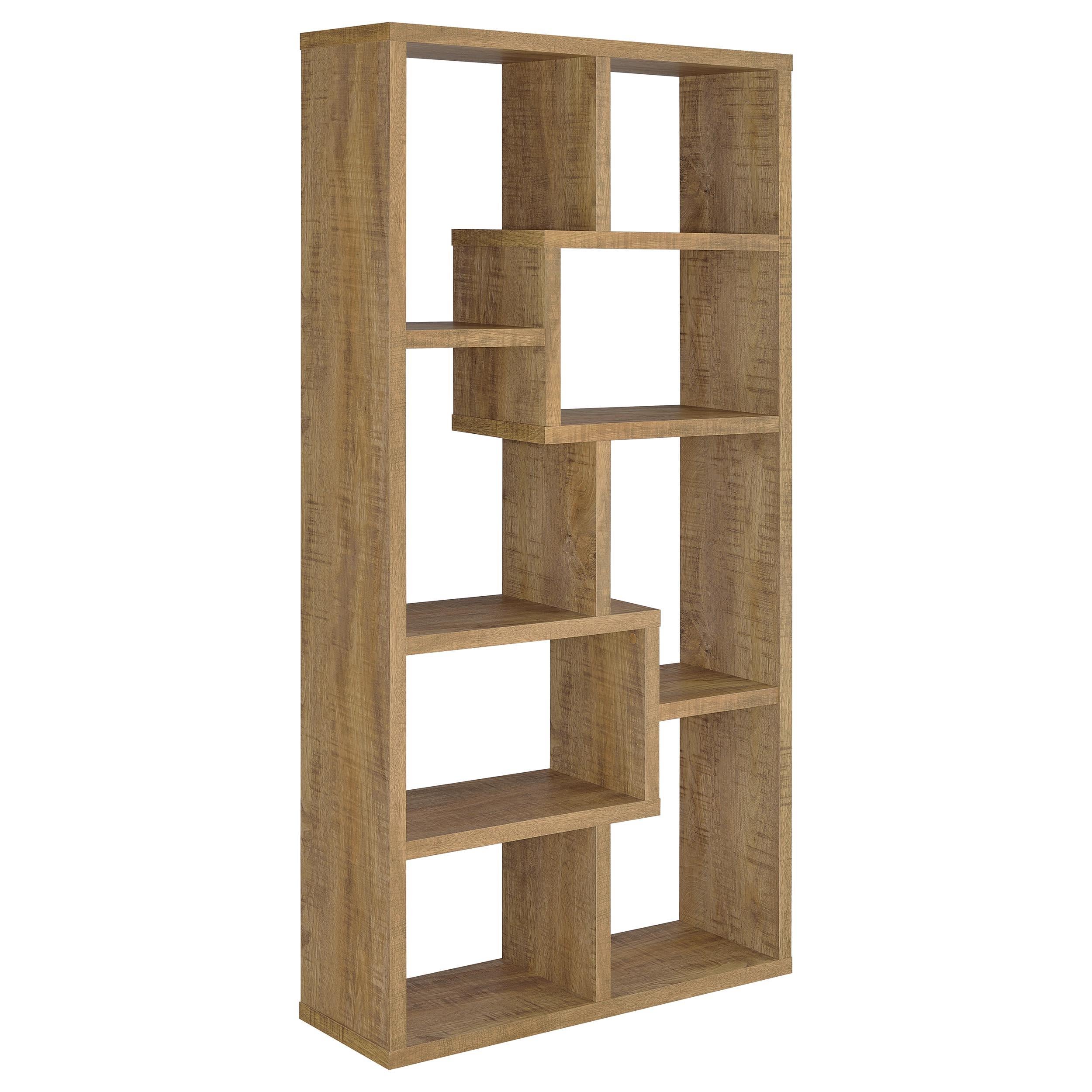  Coaster Furniture Theo 800515 71-inch 6-shelf Bookshelf - Mango IMAGE 6