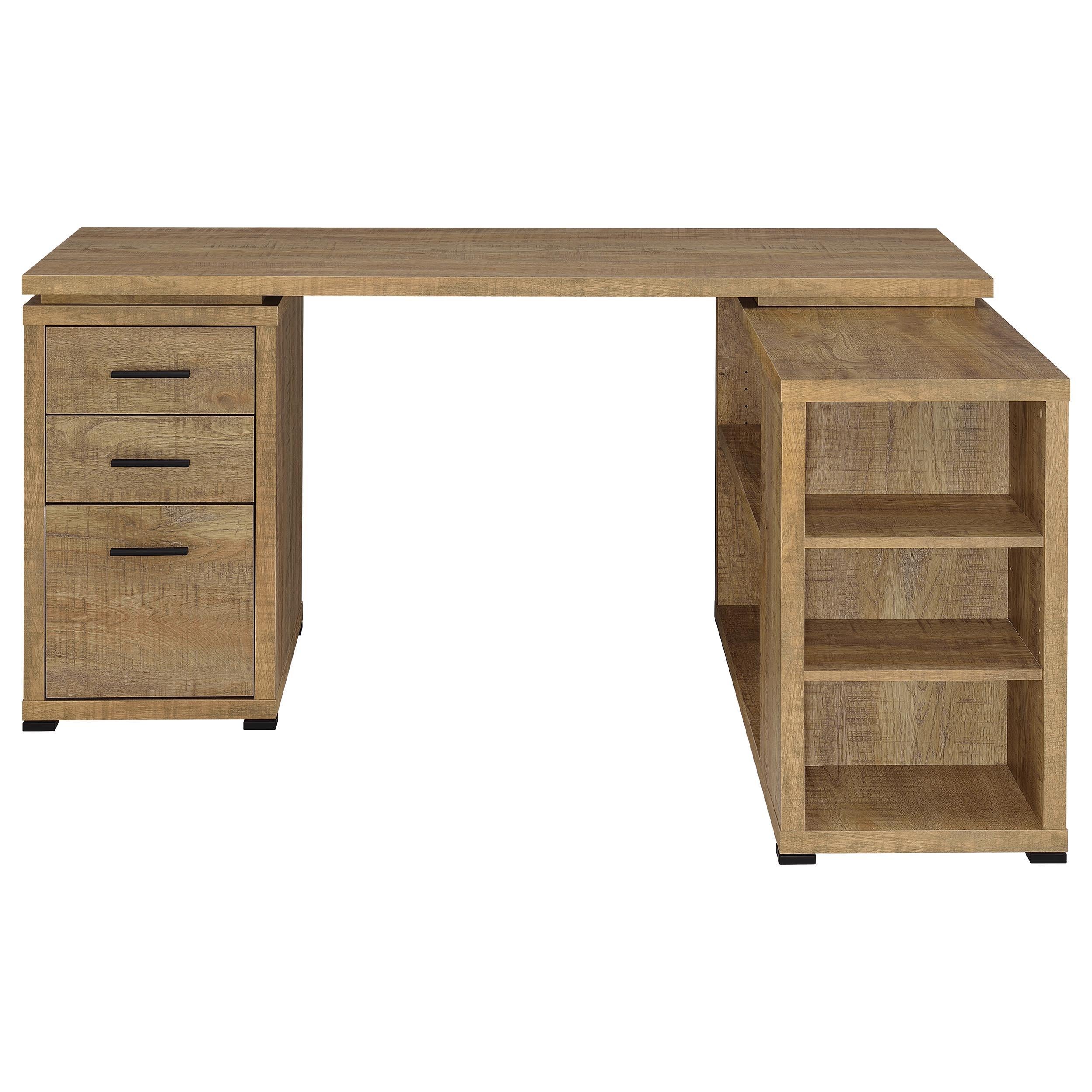  Coaster Furniture Yvette 800786 60-inch 3-drawer L-Shape Computer Desk - Mango IMAGE 4