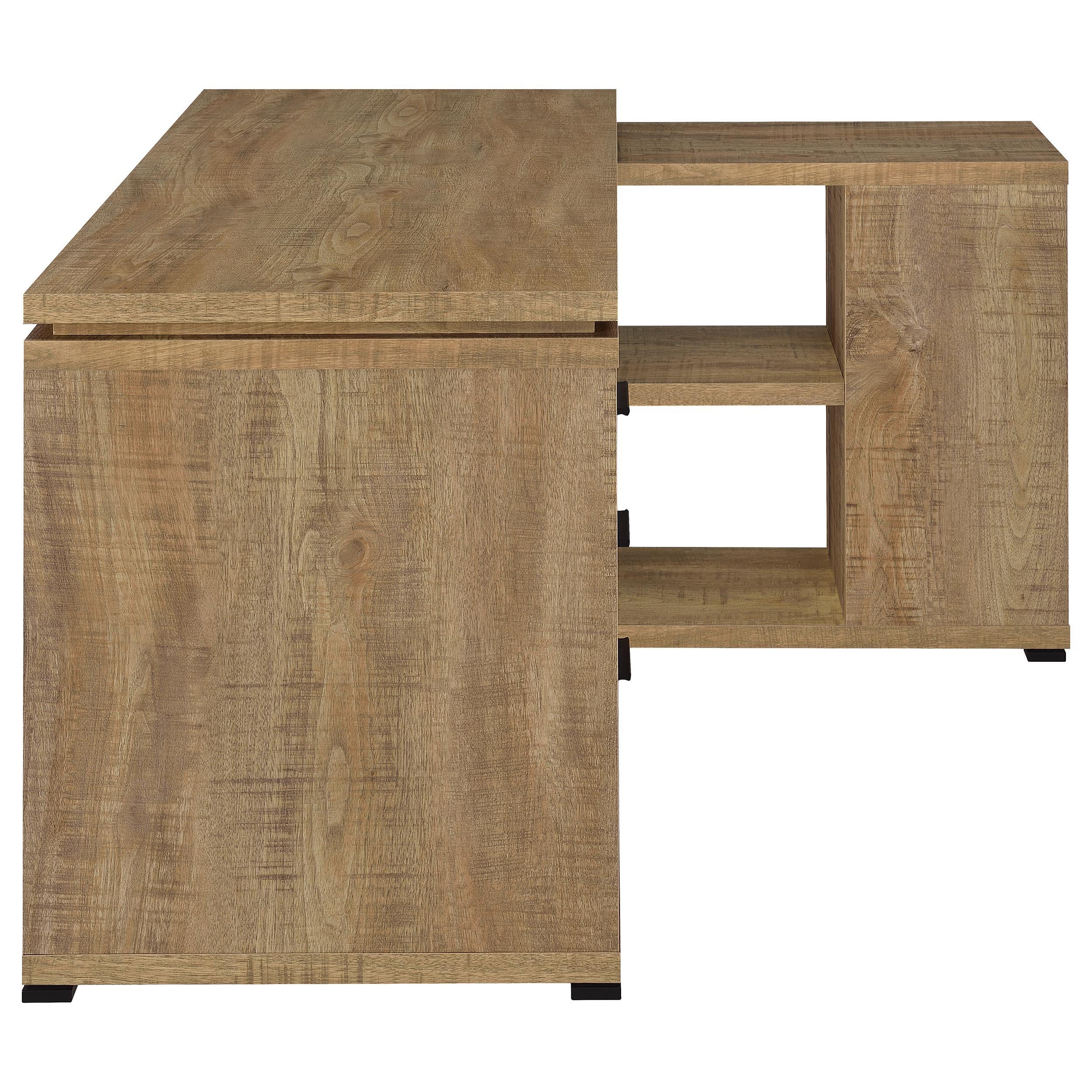  Coaster Furniture Yvette 800786 60-inch 3-drawer L-Shape Computer Desk - Mango IMAGE 6