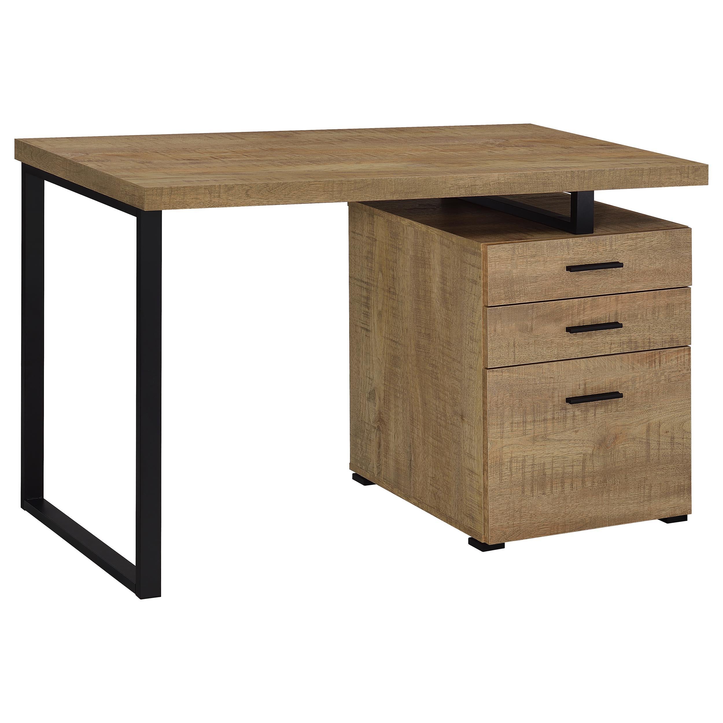  Coaster Furniture Brennan 800787 47-inch 3-drawer Office Computer Desk - Mango IMAGE 1