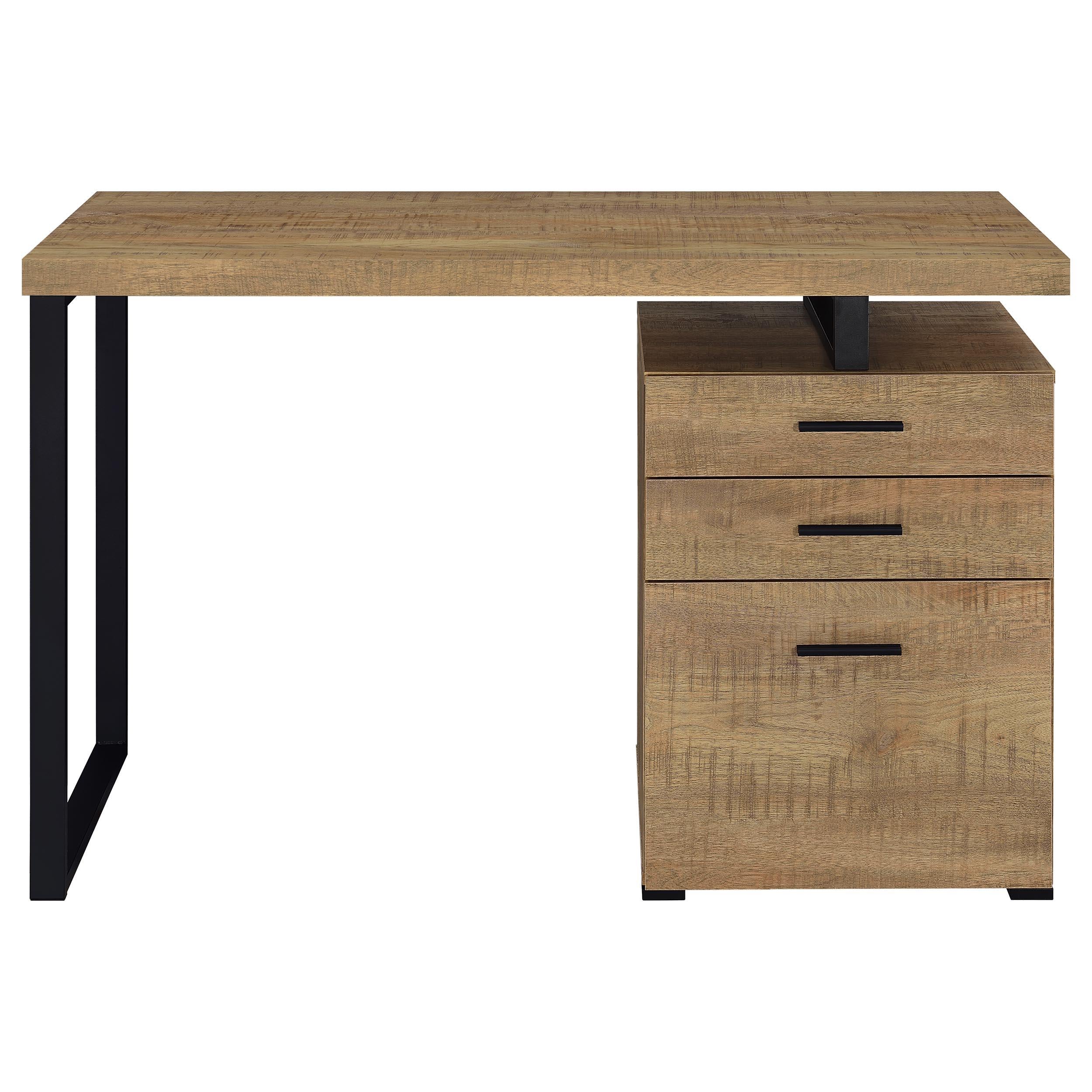  Coaster Furniture Brennan 800787 47-inch 3-drawer Office Computer Desk - Mango IMAGE 4