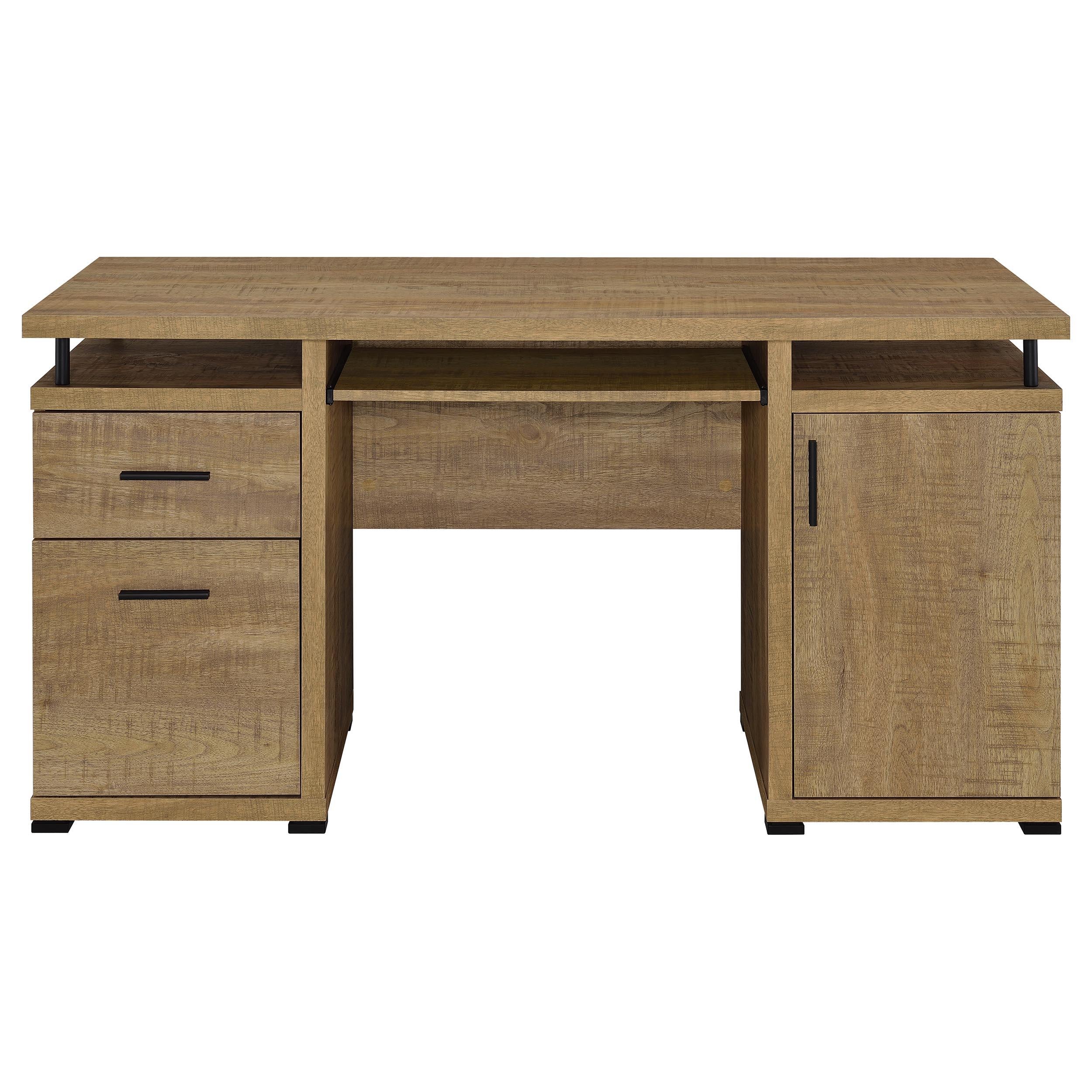  Coaster Furniture Tracy 800788 55-inch 2-drawer Office Computer Desk - Mango IMAGE 4