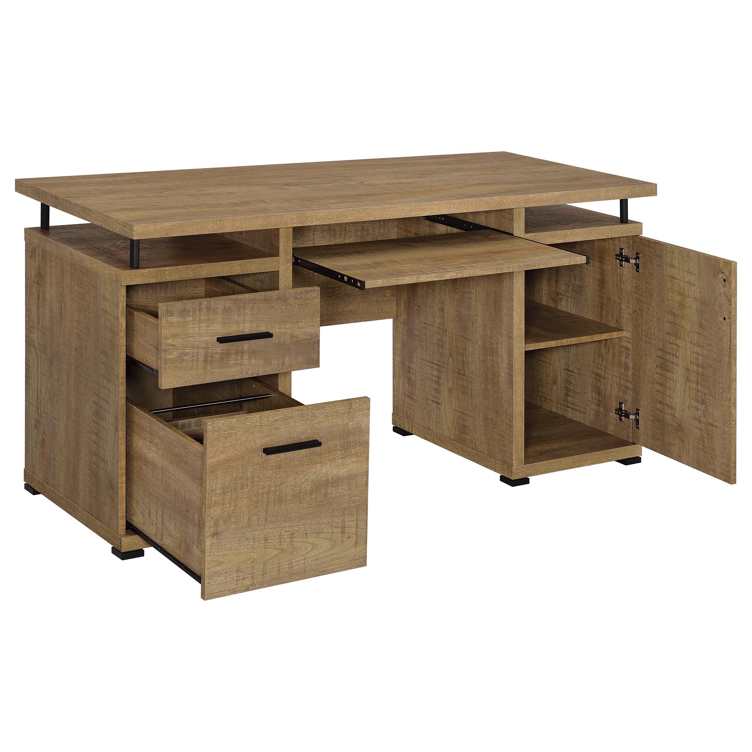  Coaster Furniture Tracy 800788 55-inch 2-drawer Office Computer Desk - Mango IMAGE 8