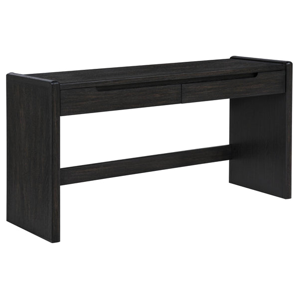 Coaster Furniture Leandro 800790 2-drawer Home Office Writing Desk - Burnished Black