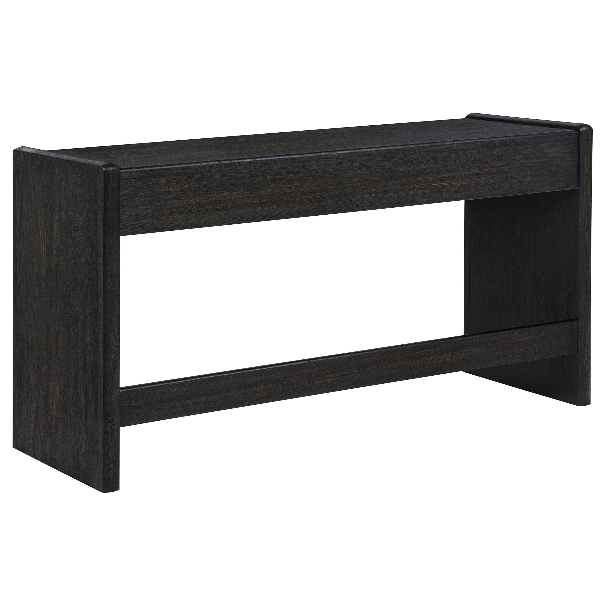  Coaster Furniture Leandro 800790 2-drawer Home Office Writing Desk - Burnished Black IMAGE 8