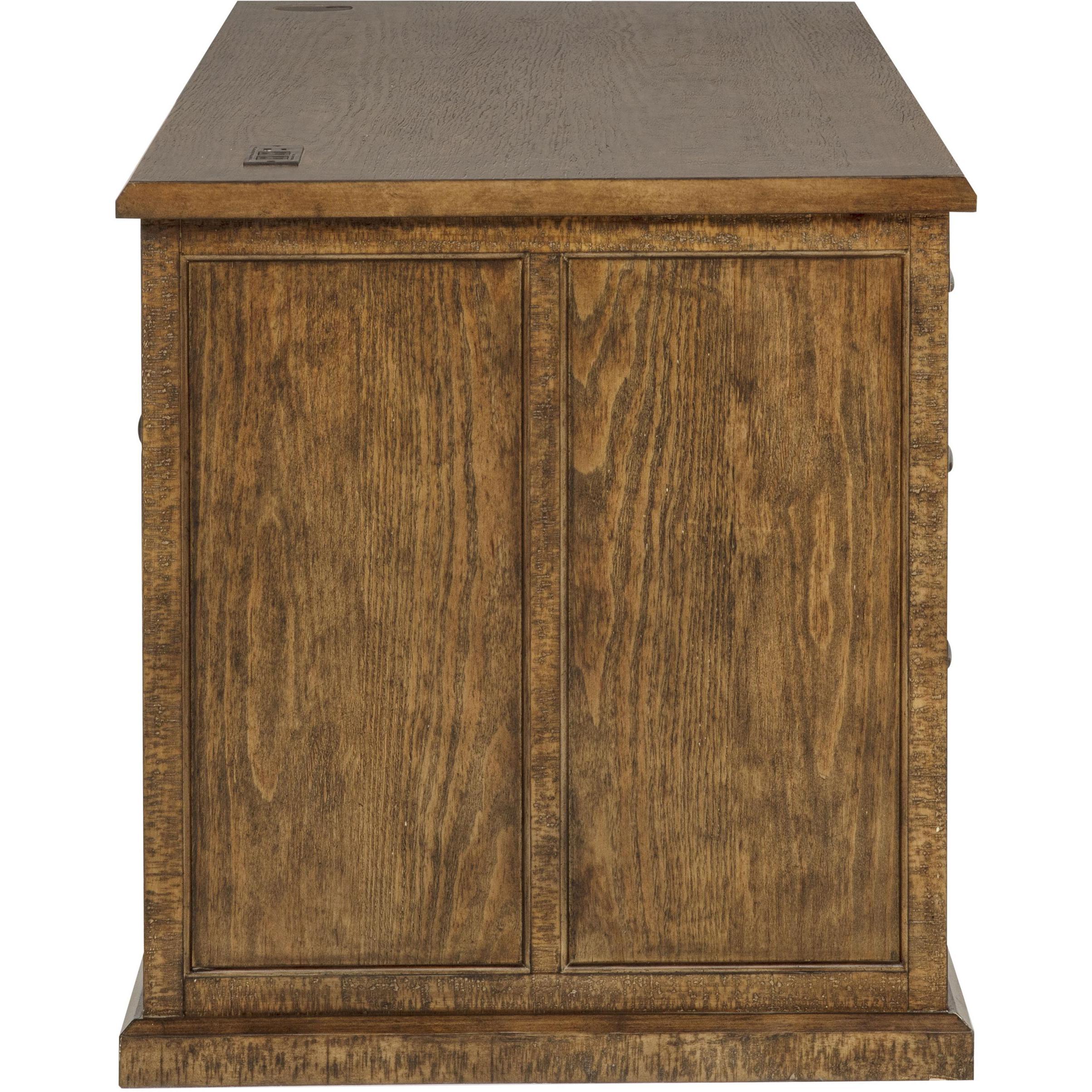  Coaster Furniture Altidore 800795 68-inch 7-drawer Executive Home Office Desk - Distressed Brown IMAGE 8