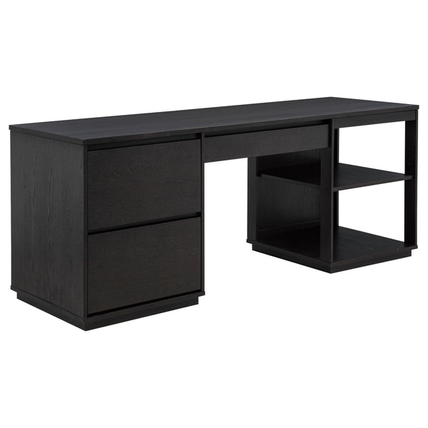 Coaster Furniture Harkes 800798 75-inch 3-drawer Computer Desk with Adjustable Shelf - Coffee Bean