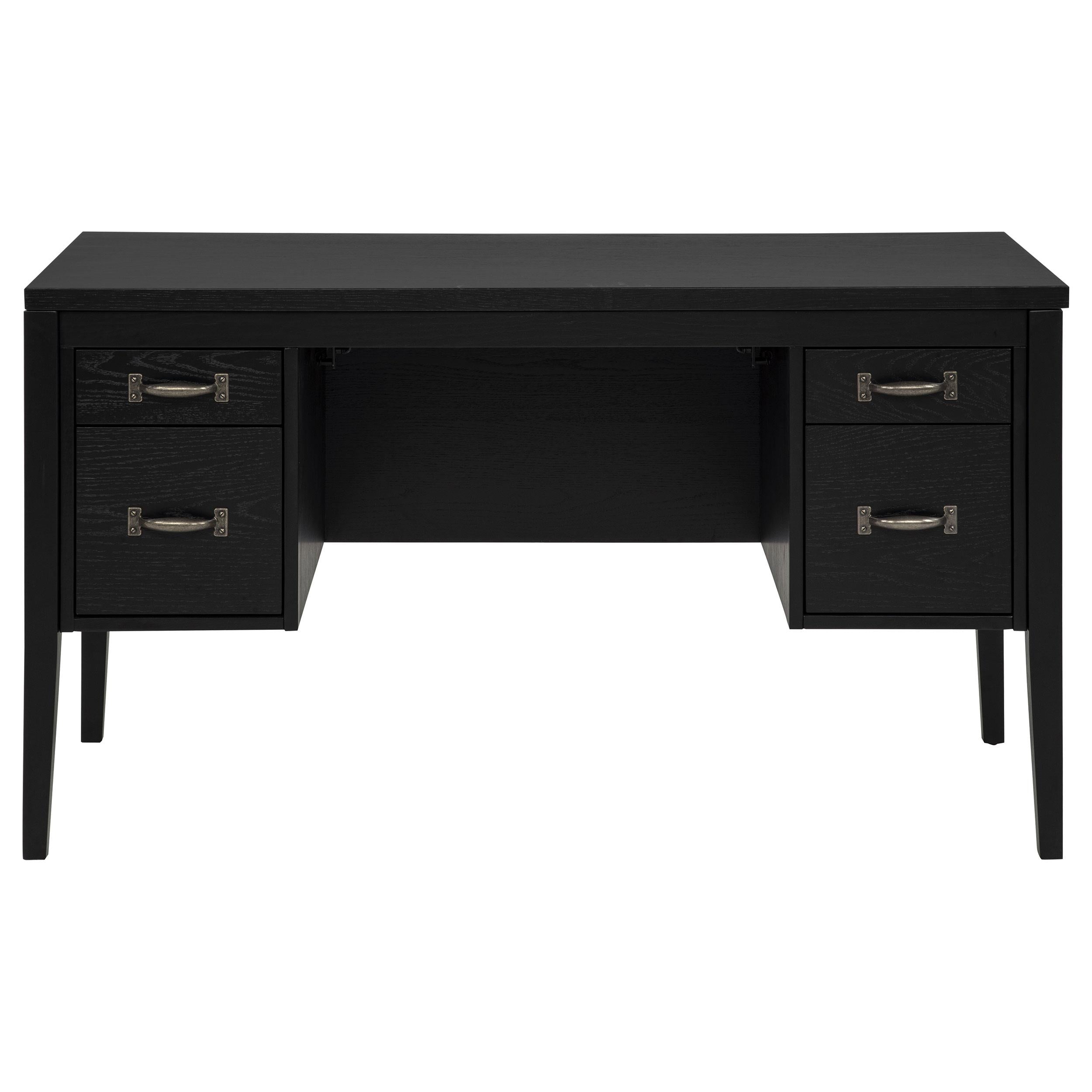  Coaster Furniture Graham 800866 54-inch 4-drawer Double Pedestal Lift Top Computer Desk - Black IMAGE 6