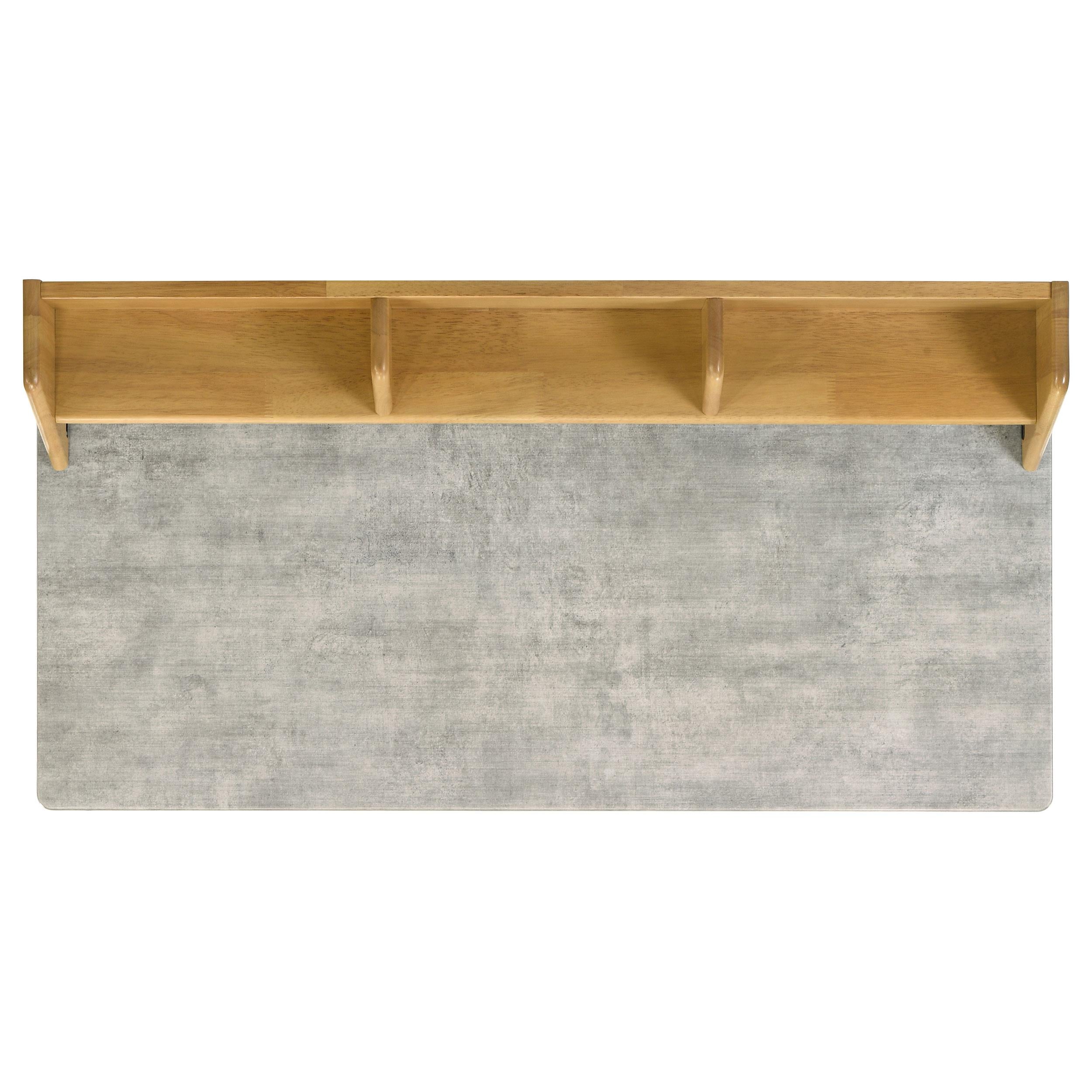  Coaster Furniture Besler 801075 47-inch SmartTop Writing Desk with Shelf - Cement/Natural IMAGE 7