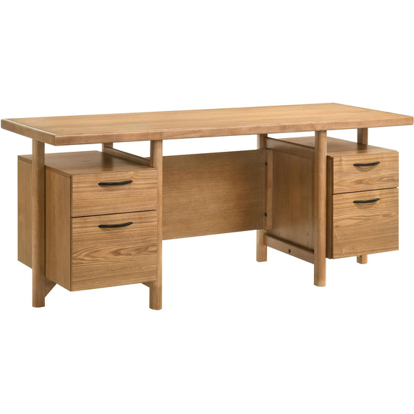 Coaster Furniture Roldan 801115 69-inch 4-drawer Computer Desk with File Drawer - Light Ash