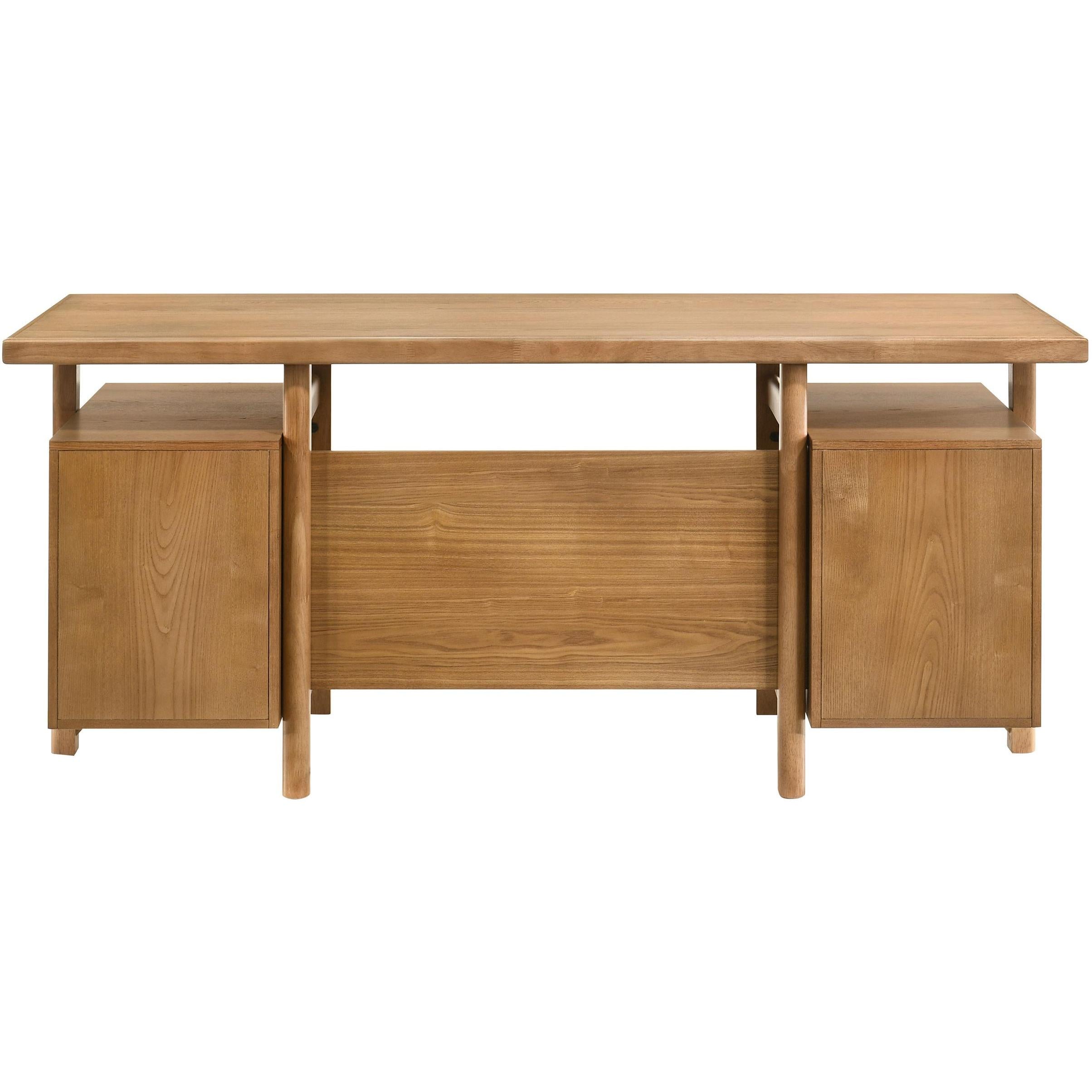  Coaster Furniture Roldan 801115 69-inch 4-drawer Computer Desk with File Drawer - Light Ash IMAGE 9