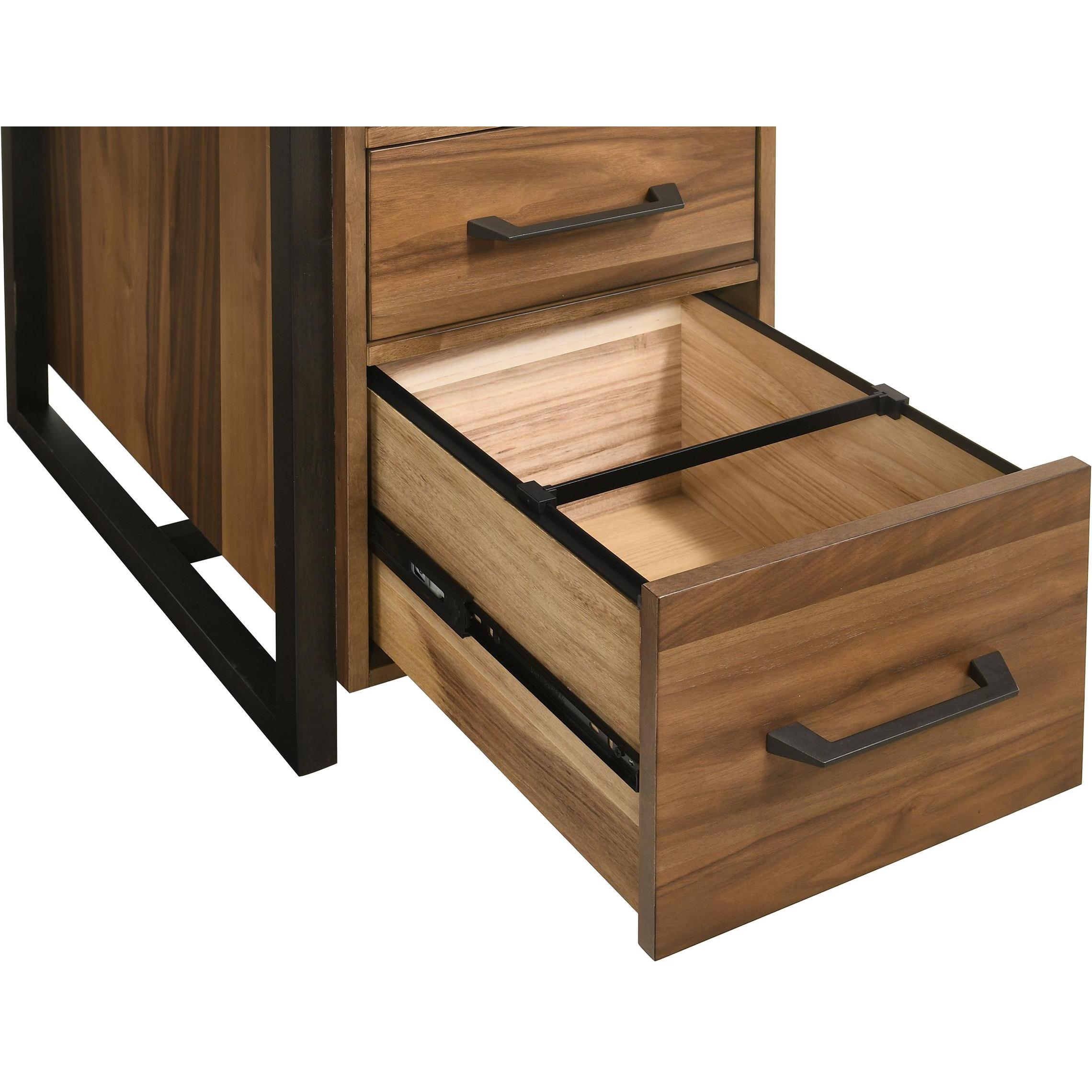 Coaster Furniture Berhalter 801596 6-Drawer Double Pedestal File Computer Desk IMAGE 13