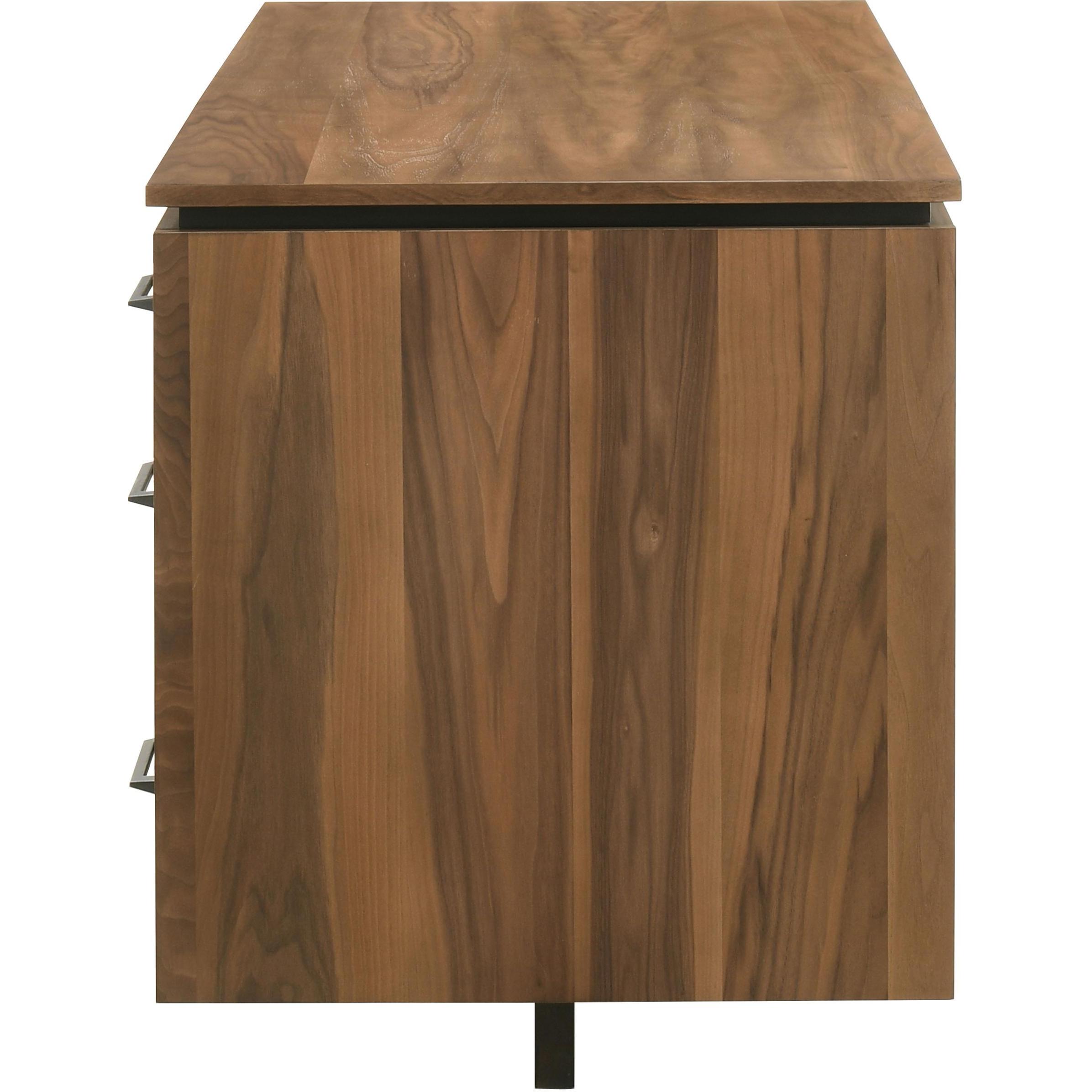  Coaster Furniture Berhalter 801596 6-Drawer Double Pedestal File Computer Desk IMAGE 7