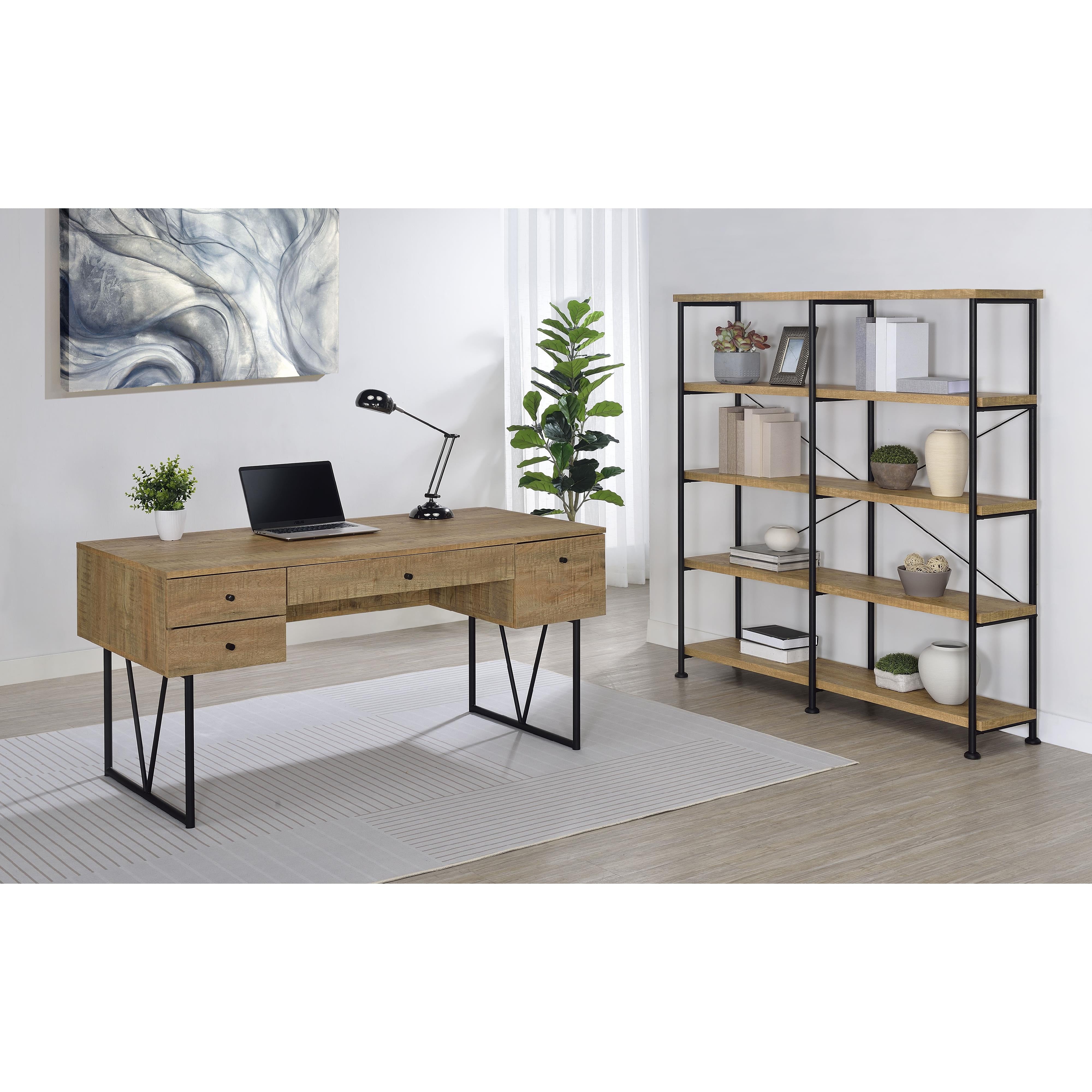  Coaster Furniture Analiese 801851 63-inch 4-drawer Writing Desk - Mango IMAGE 13