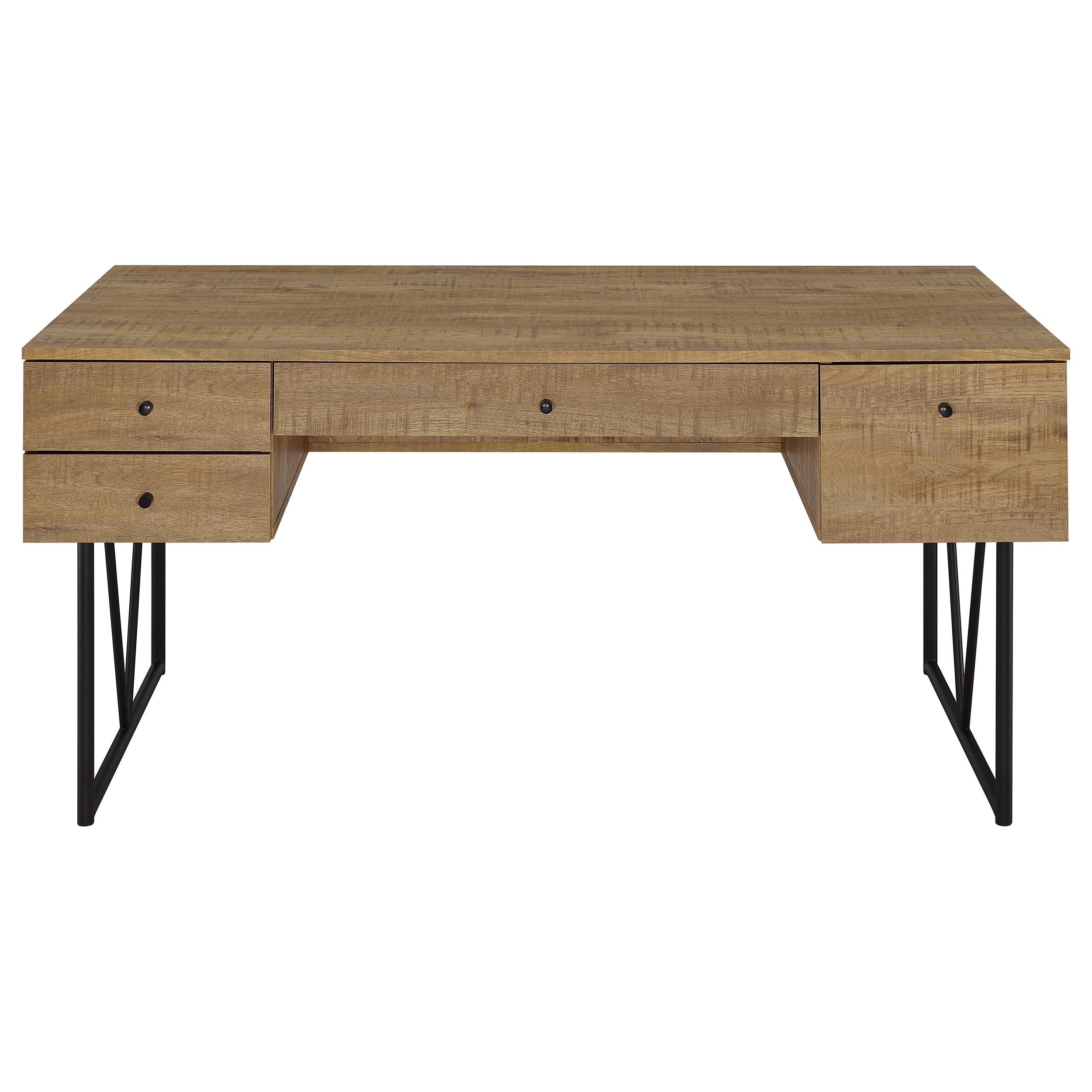  Coaster Furniture Analiese 801851 63-inch 4-drawer Writing Desk - Mango IMAGE 3