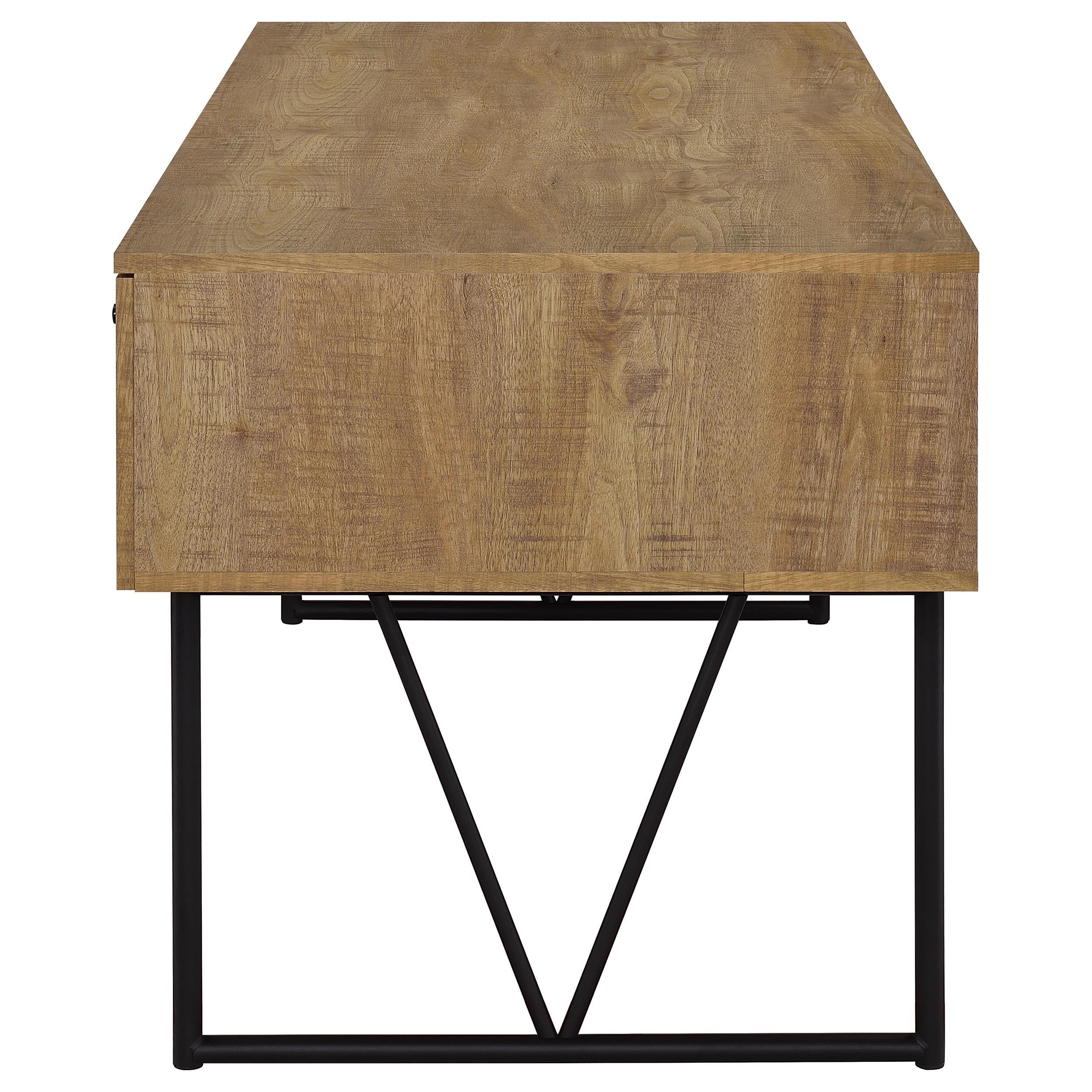  Coaster Furniture Analiese 801851 63-inch 4-drawer Writing Desk - Mango IMAGE 4